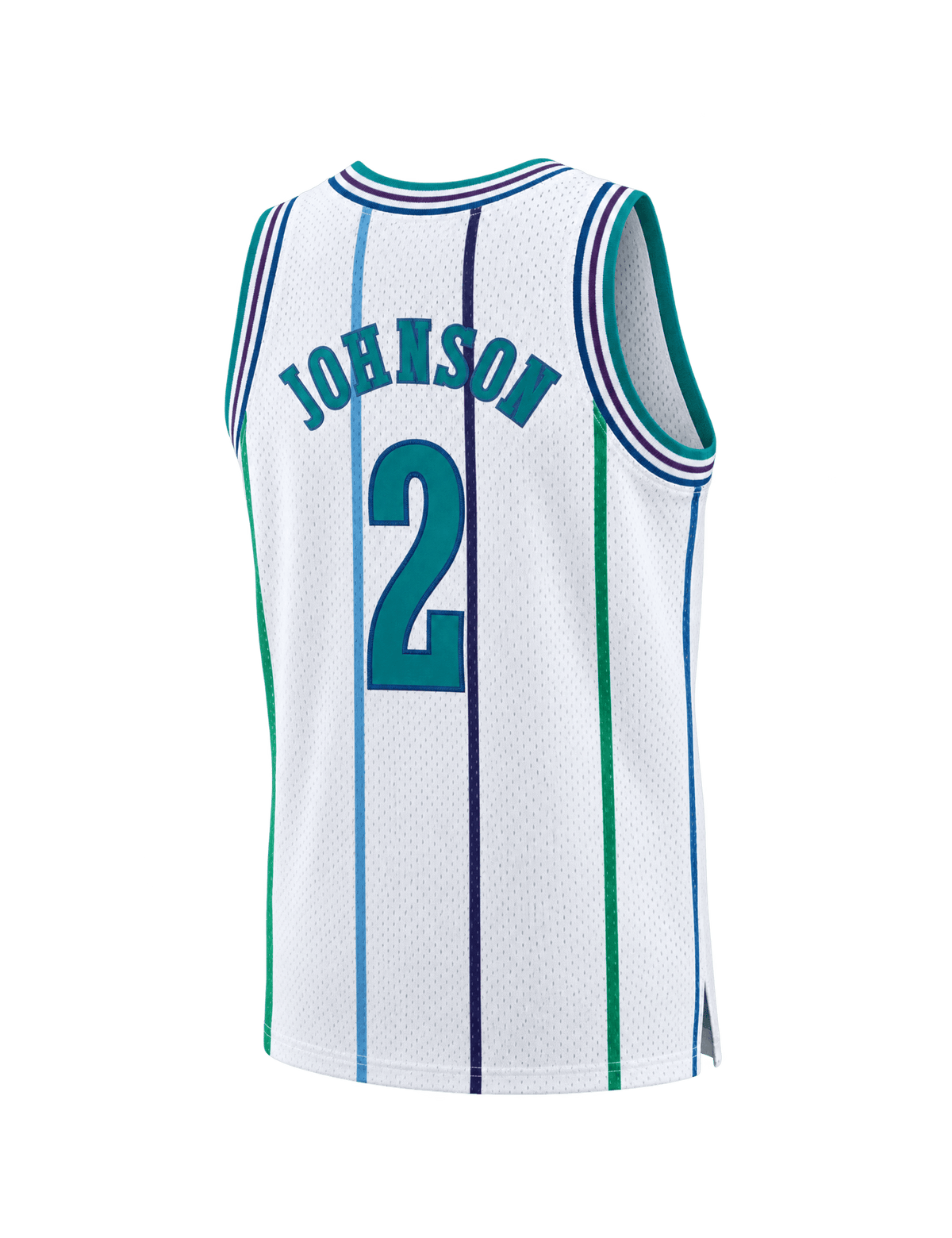 Mitchell And Ness Jerseys Larry Johnson Charlotte Hornets Mitchell & Ness NBA 92-93 Home HWC Swingman Jersey - White