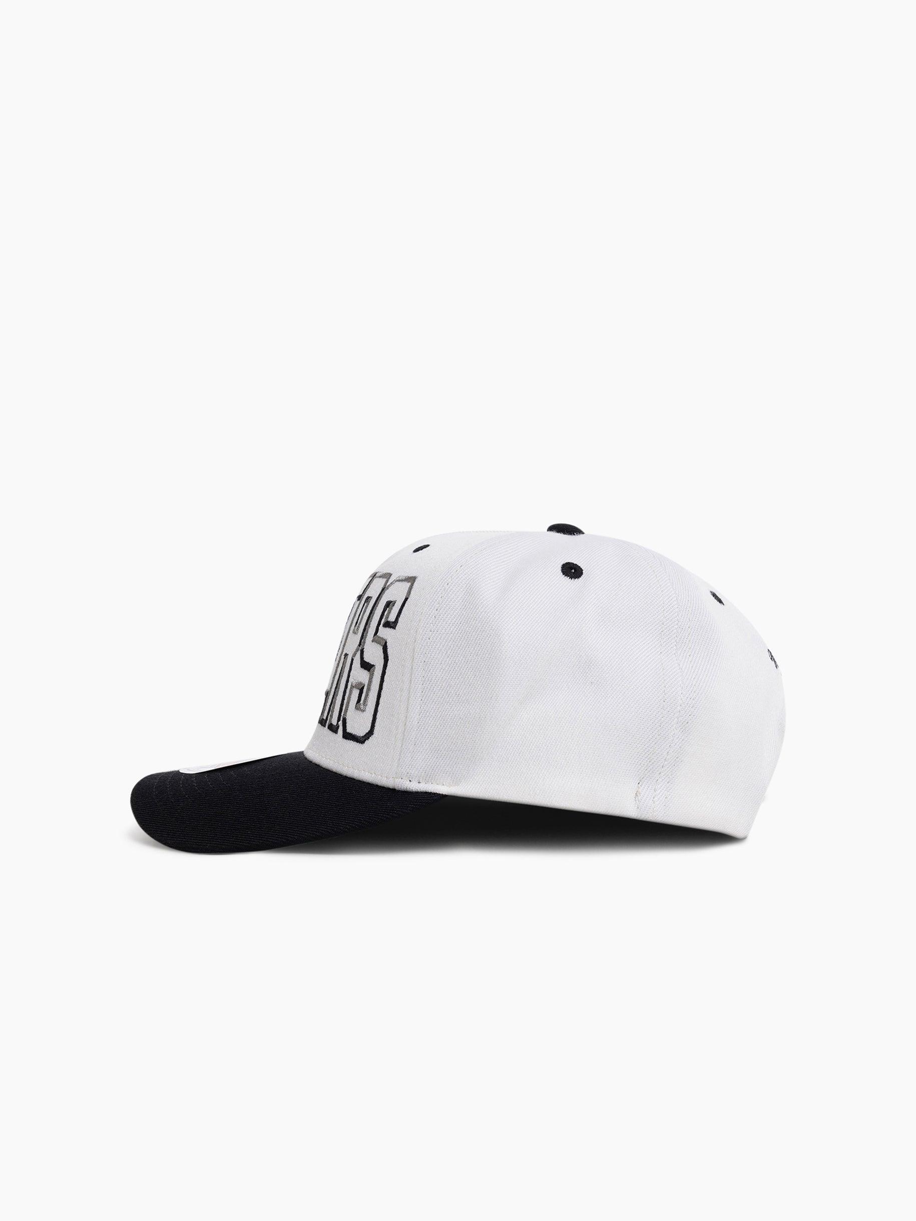 Mitchell And Ness Caps Las Vegas Raiders Mitchell & Ness NFL Bevel Classic Red Snapback Hat - White