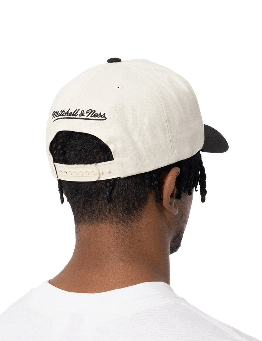Mitchell And Ness Caps Las Vegas Raiders Mitchell & Ness NFL Team Pro Pinch Snapback Hat - White Cream