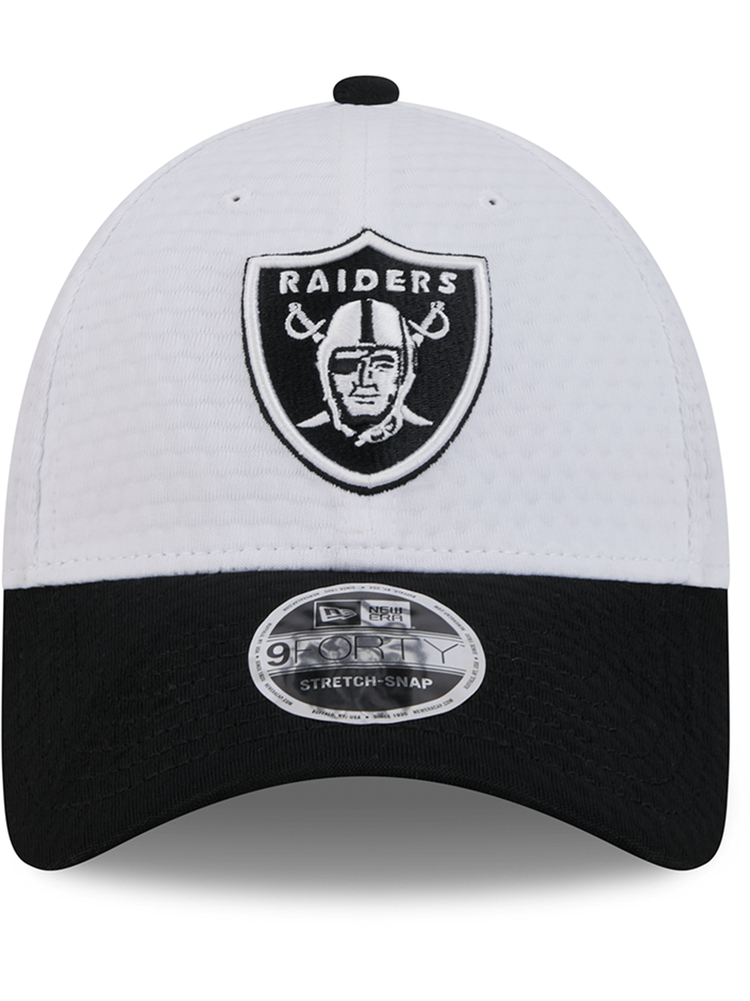 New Era Caps Las Vegas Raiders New Era NFL 24 Training 9FORTY Stretch-Snapback Hat - White