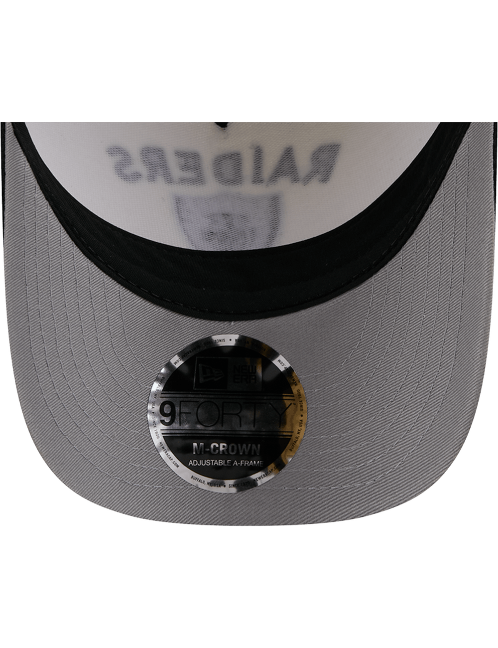 New Era Caps Las Vegas Raiders New Era NFL 25 Draft 9FORTY M-Crown Snapback Hat - Chrome