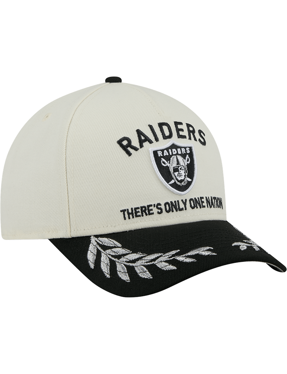 New Era Caps Las Vegas Raiders New Era NFL 25 Draft 9FORTY M-Crown Snapback Hat - Chrome