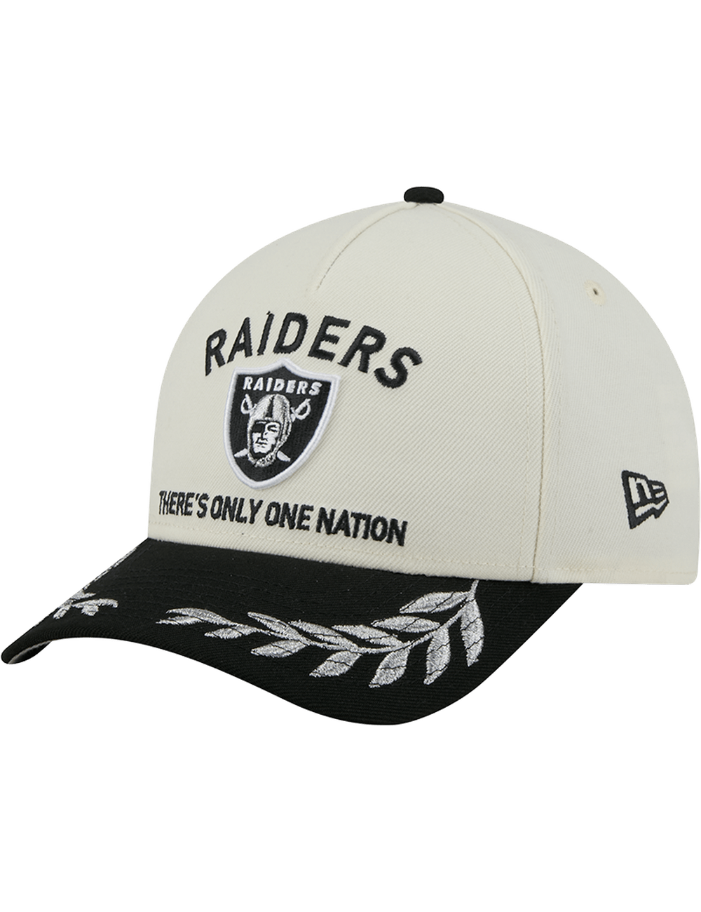 New Era Caps Las Vegas Raiders New Era NFL 25 Draft 9FORTY M-Crown Snapback Hat - Chrome