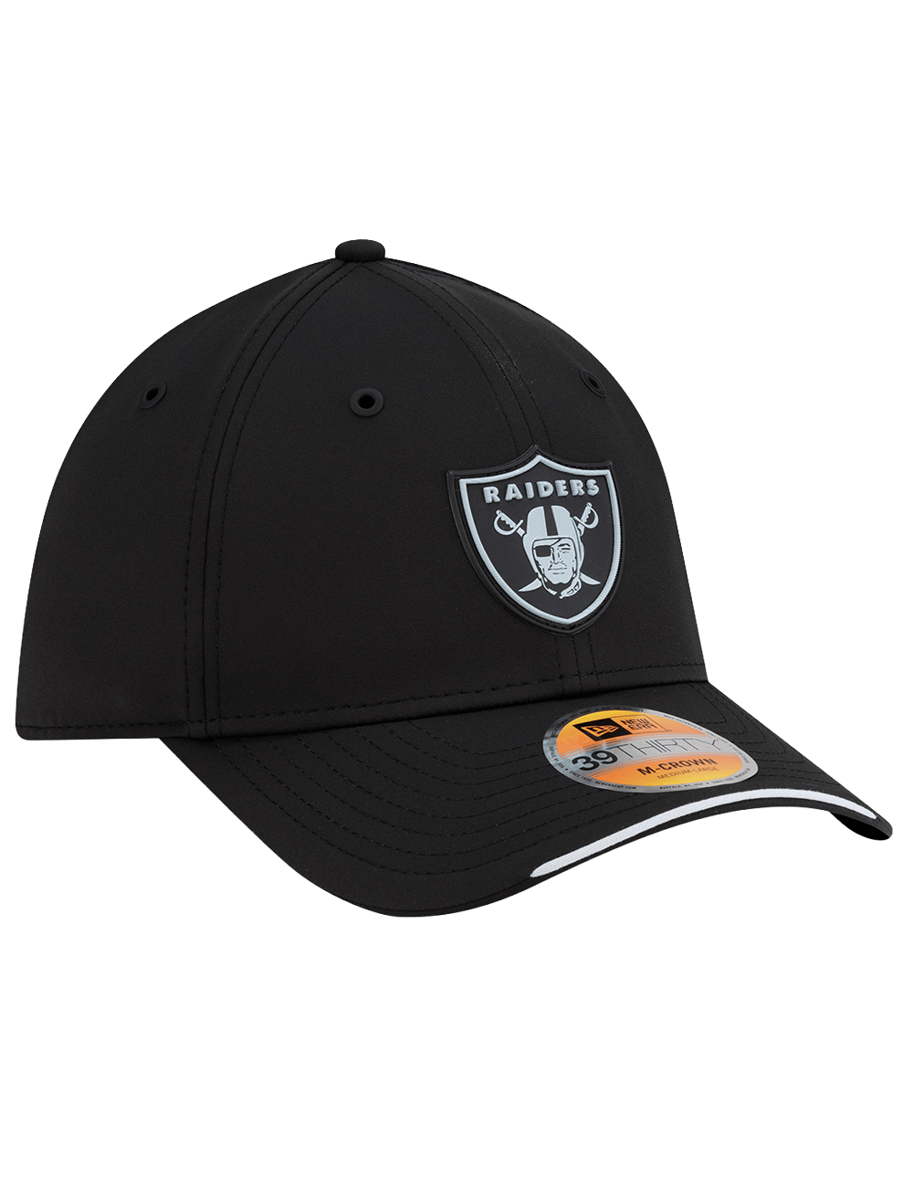 New Era Caps Las Vegas Raiders New Era NFL 26 Sideline 39THIRTY M-Crown Stretch-Fit Hat - Black