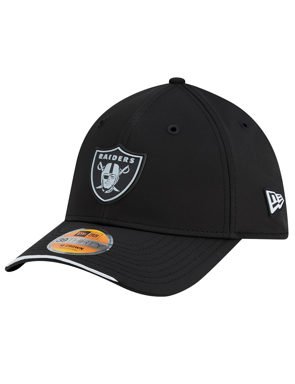New Era Caps Las Vegas Raiders New Era NFL 26 Sideline 39THIRTY M-Crown Stretch-Fit Hat - Black
