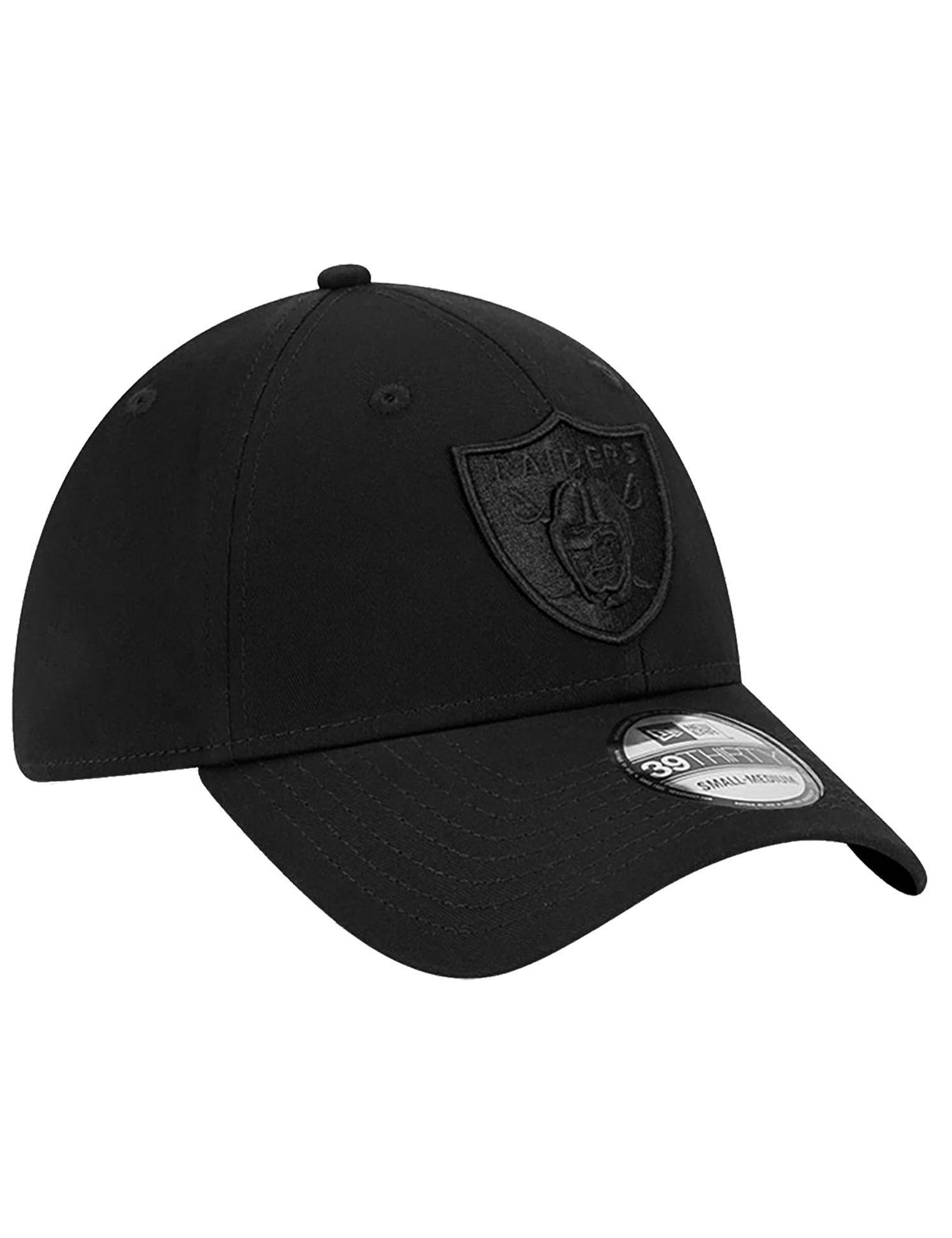 New Era Caps Las Vegas Raiders New Era NFL Black On Black 39THIRTY Stretch-Fit Hat - Black