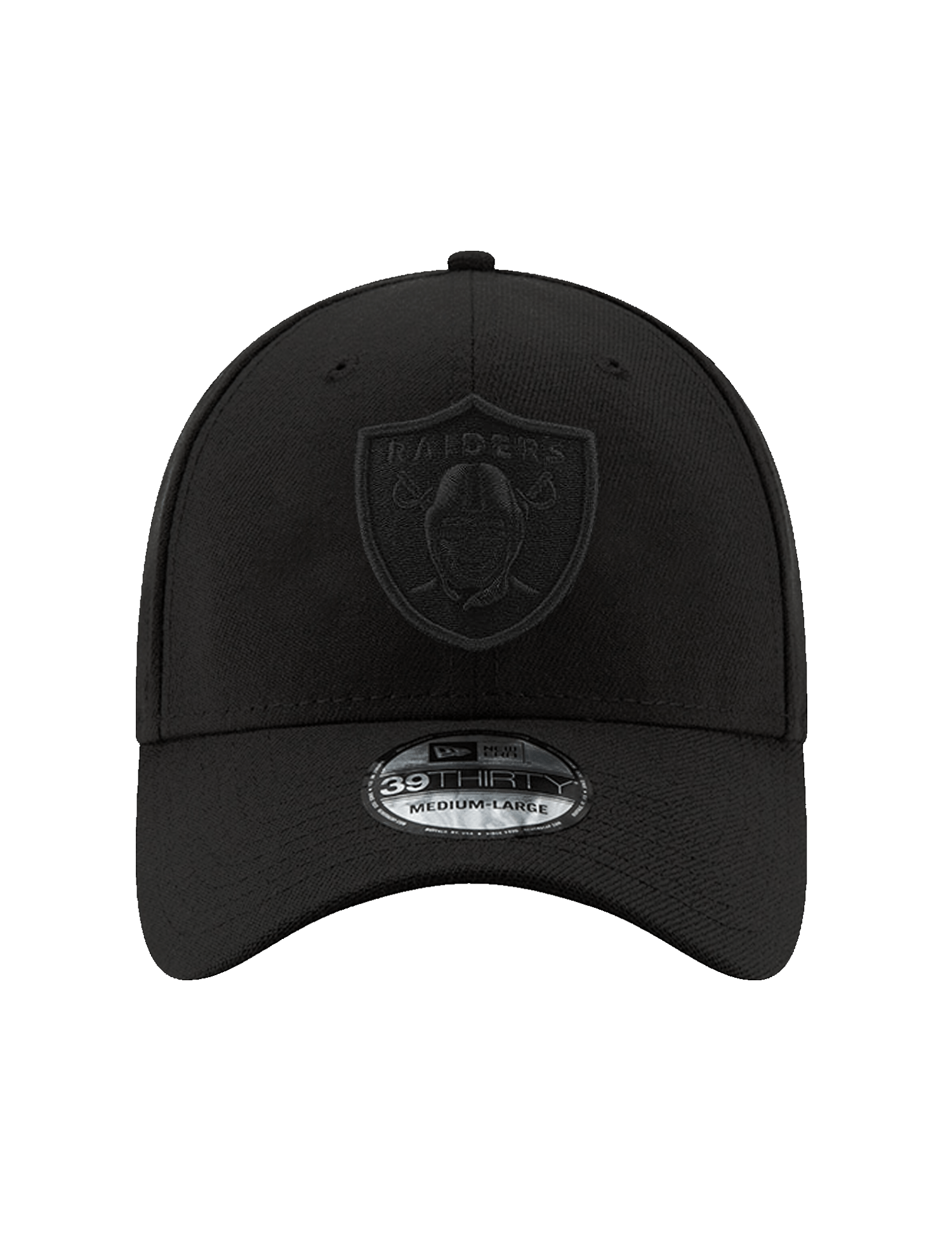 New Era Caps Las Vegas Raiders New Era NFL Black On Black 39THIRTY Stretch-Fit Hat - Black