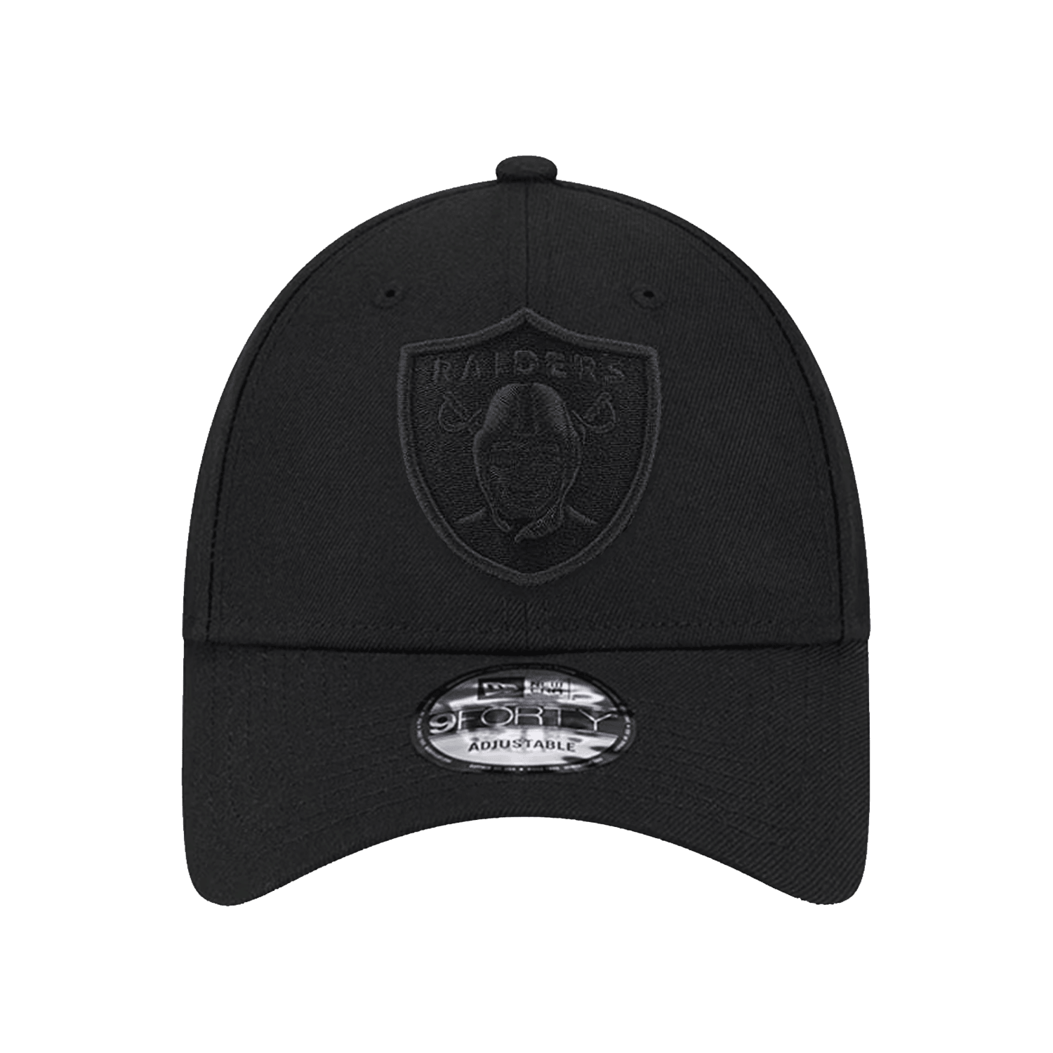 New Era Caps Las Vegas Raiders New Era NFL Black On Black 9FORTY Strapback Hat