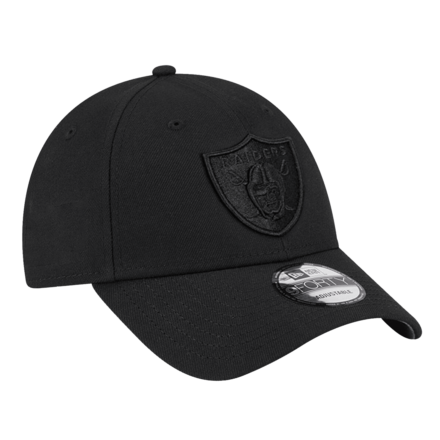 New Era Caps Las Vegas Raiders New Era NFL Black On Black 9FORTY Strapback Hat