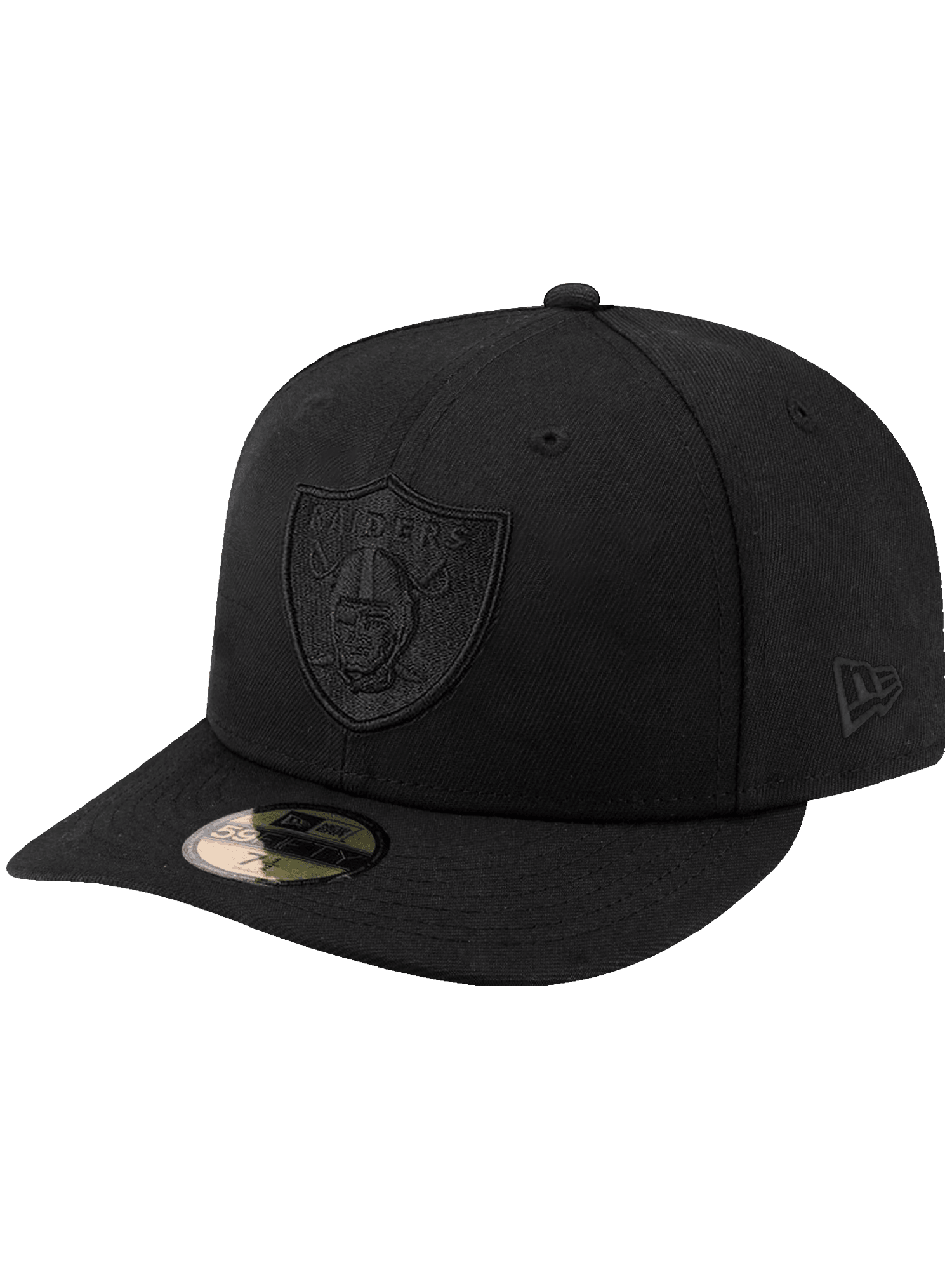 New Era Caps Las Vegas Raiders New Era NFL Black On Black Pre-Curved 59FIFTY Fitted Hat
