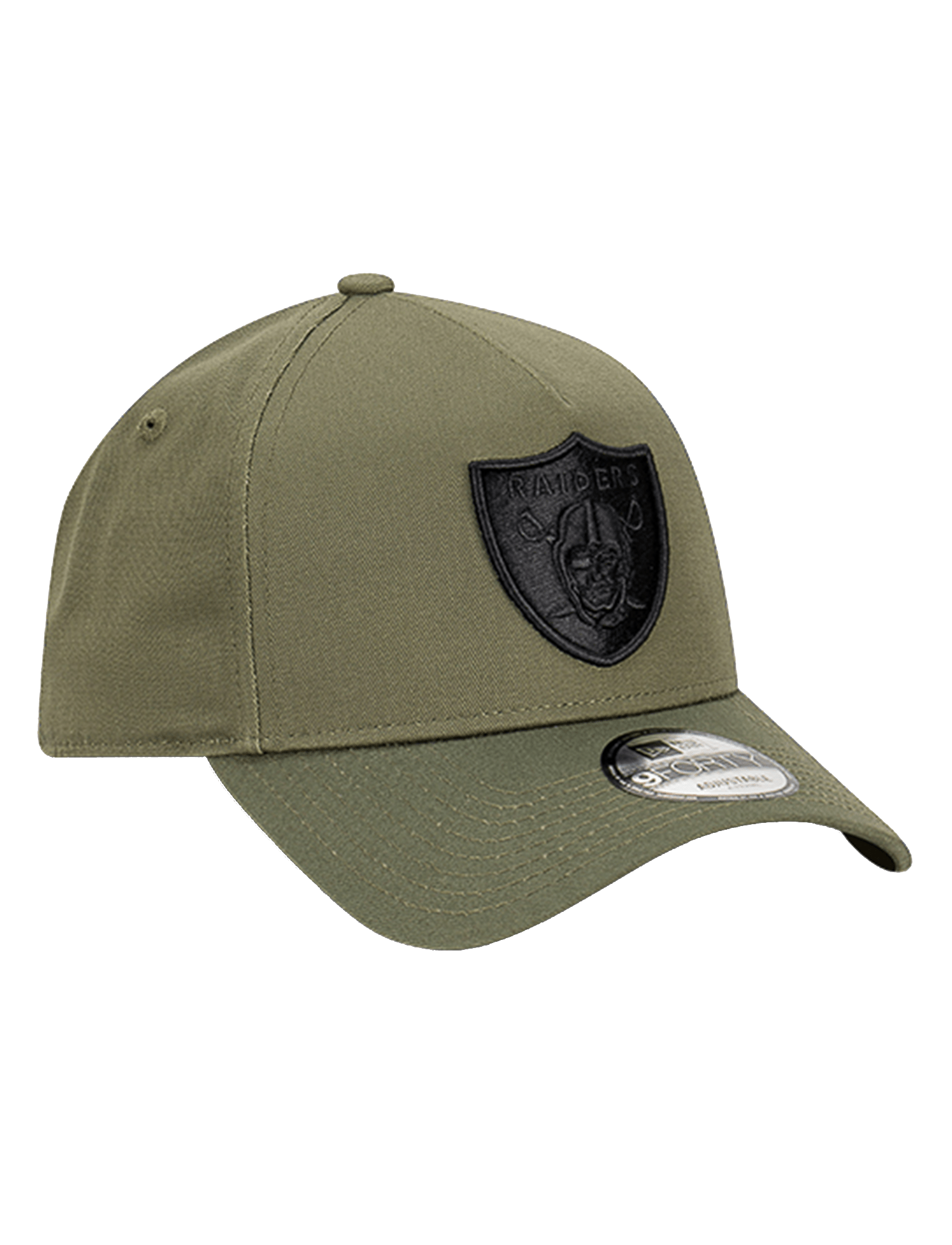 New Era Caps Las Vegas Raiders New Era NFL Black Tonal 9FORTY A-Frame Snapback Hat - Olive