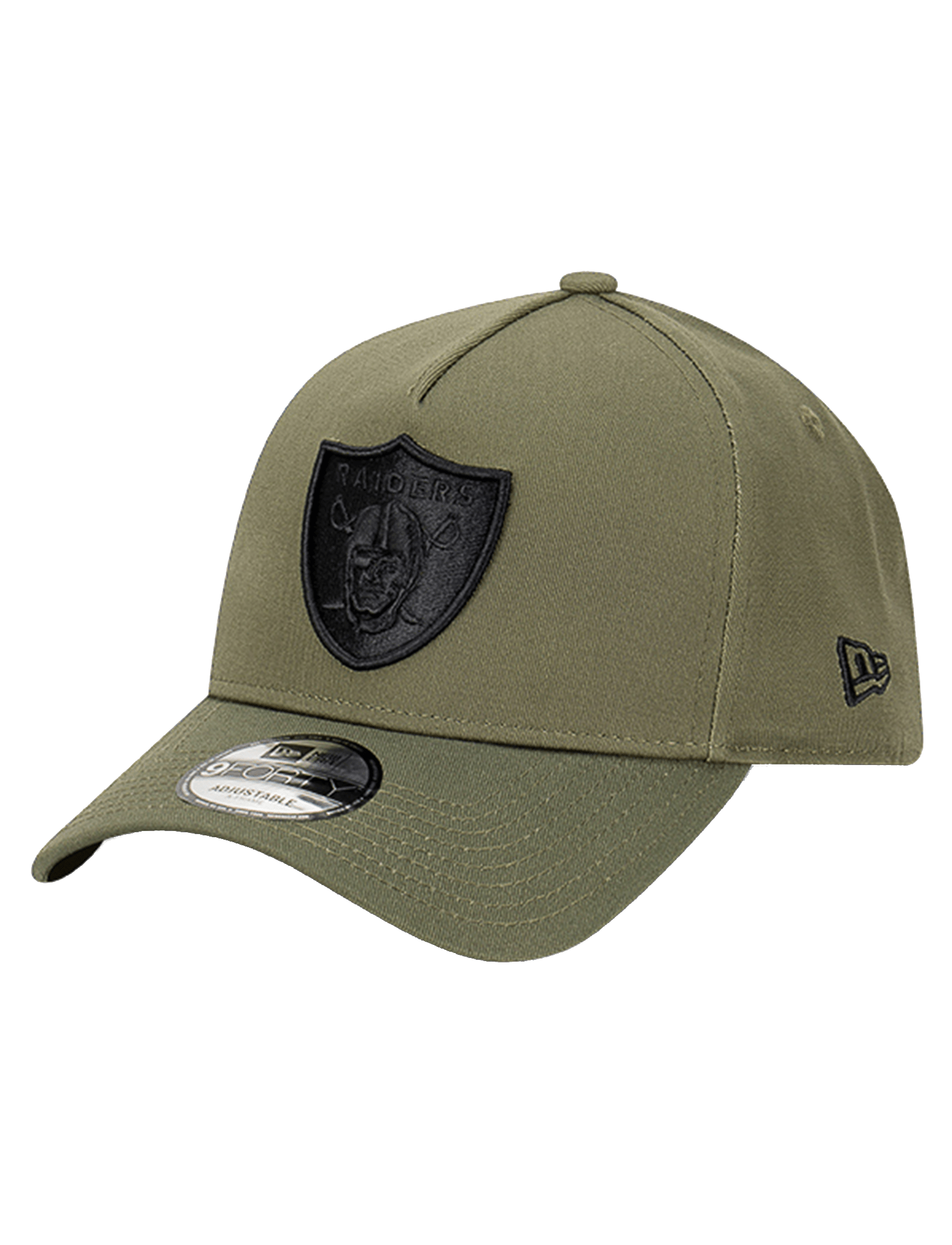 New Era Caps Las Vegas Raiders New Era NFL Black Tonal 9FORTY A-Frame Snapback Hat - Olive