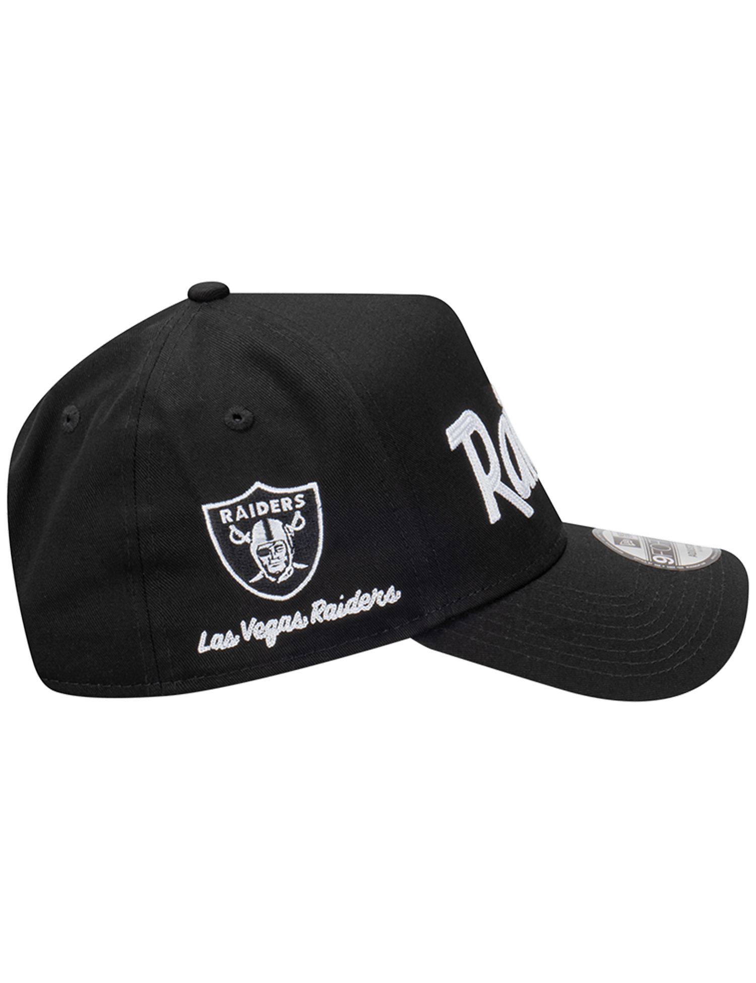 New Era Caps Las Vegas Raiders New Era NFL Chain Script 9FORTY A-Frame Snapback Hat - Black