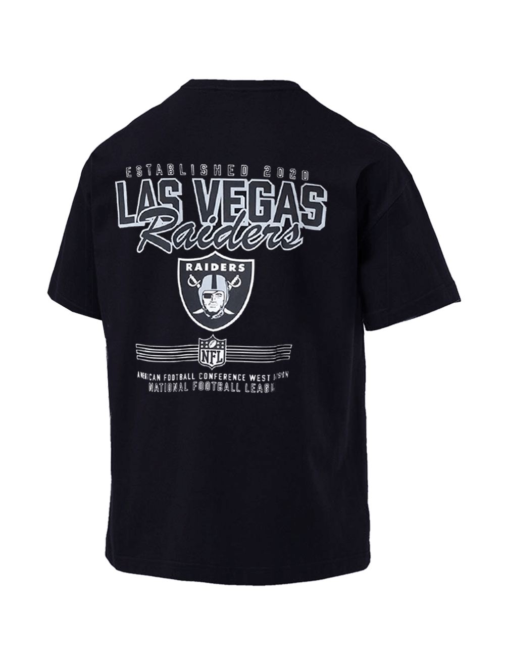 New Era T-Shirts Las Vegas Raiders New Era NFL Graphic Hit Oversized T-Shirt - Black
