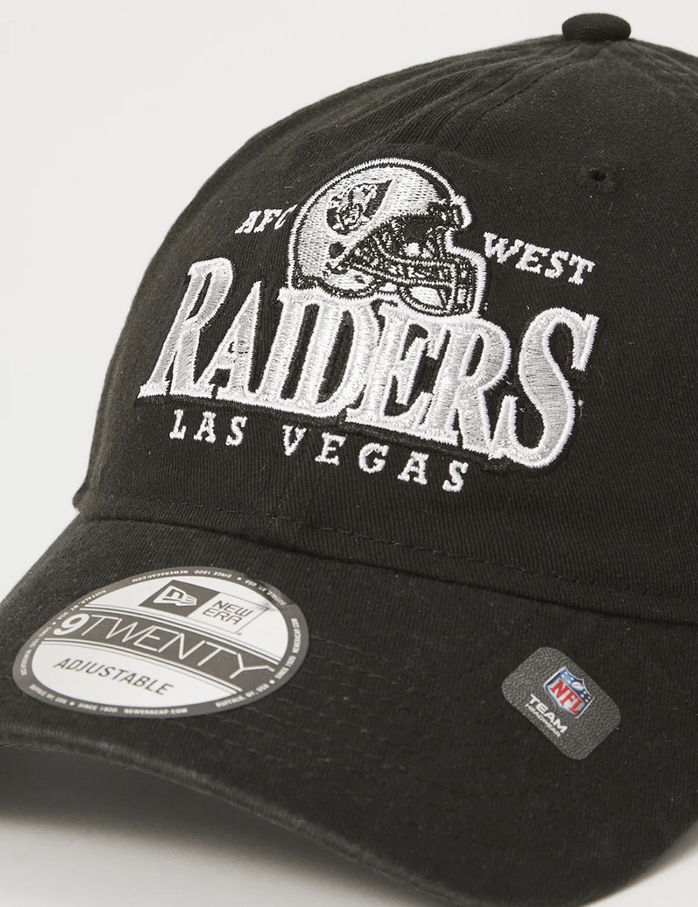 New Era Caps Las Vegas Raiders New Era NFL Helmet Arch 9TWENTY Strapback Hat - Black