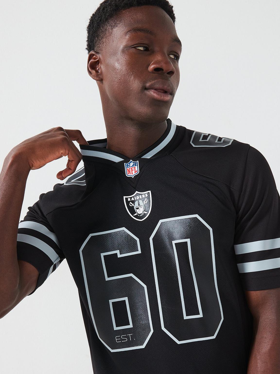 NFL Branded Jerseys Las Vegas Raiders NFL Foundation Replica Mesh Jersey - Black