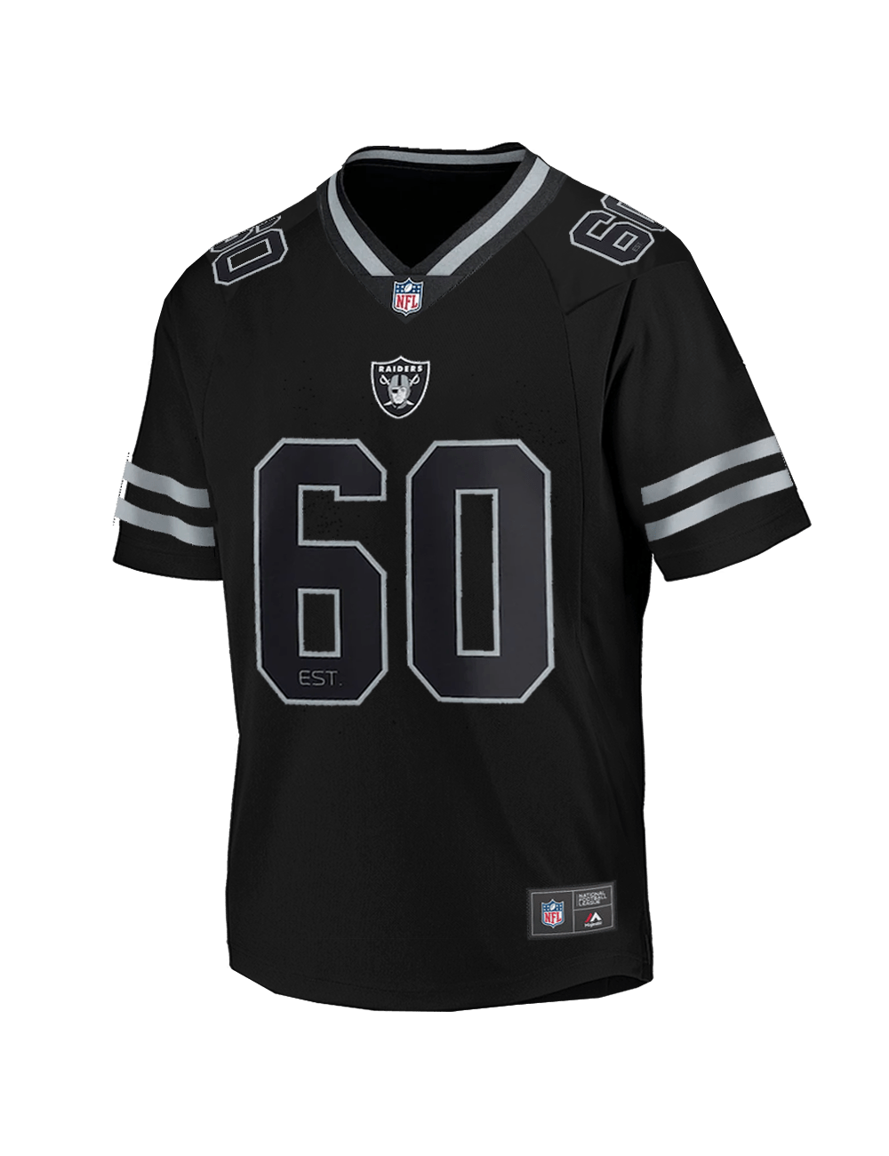 NFL Branded Jerseys Las Vegas Raiders NFL Foundation Replica Mesh Jersey - Black