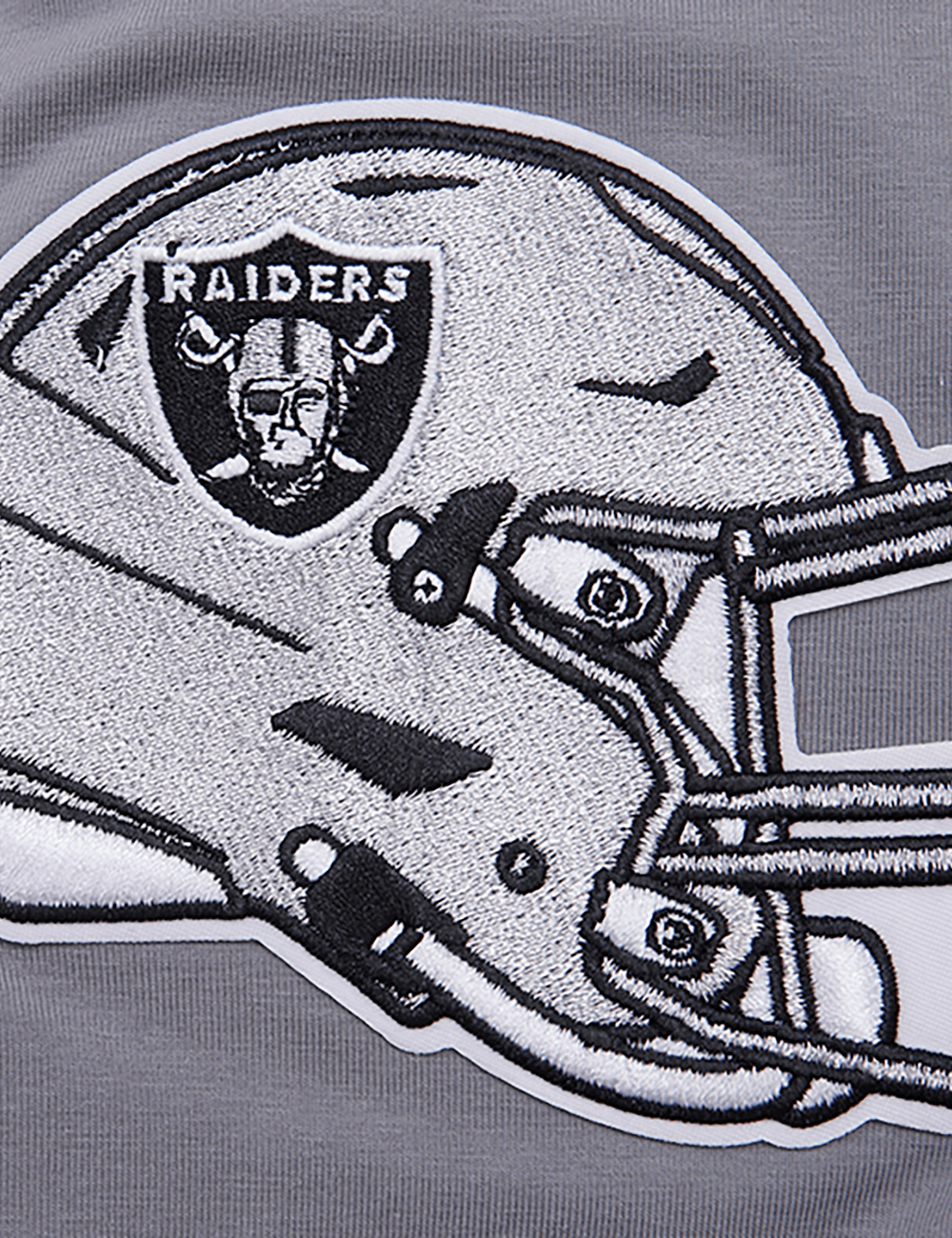 Pro Standard T-Shirts Las Vegas Raiders Pro Standard NFL Classic Chenille Flex T-Shirt - Grey