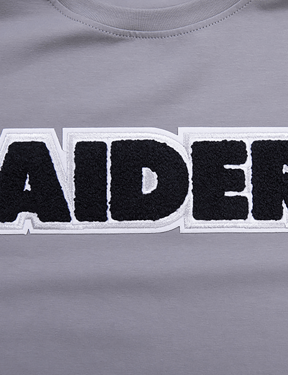Pro Standard T-Shirts Las Vegas Raiders Pro Standard NFL Classic Chenille Flex T-Shirt - Grey