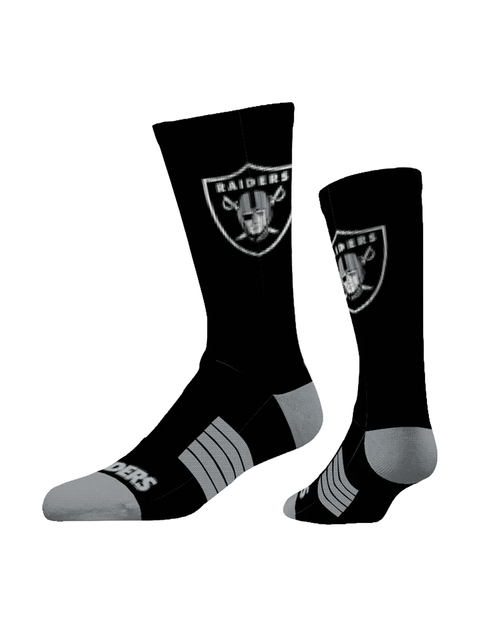 Strideline Socks Large (9-12 US) Las Vegas Raiders Strideline NFL Team Premier Flex-Stretch Crew Socks - Black