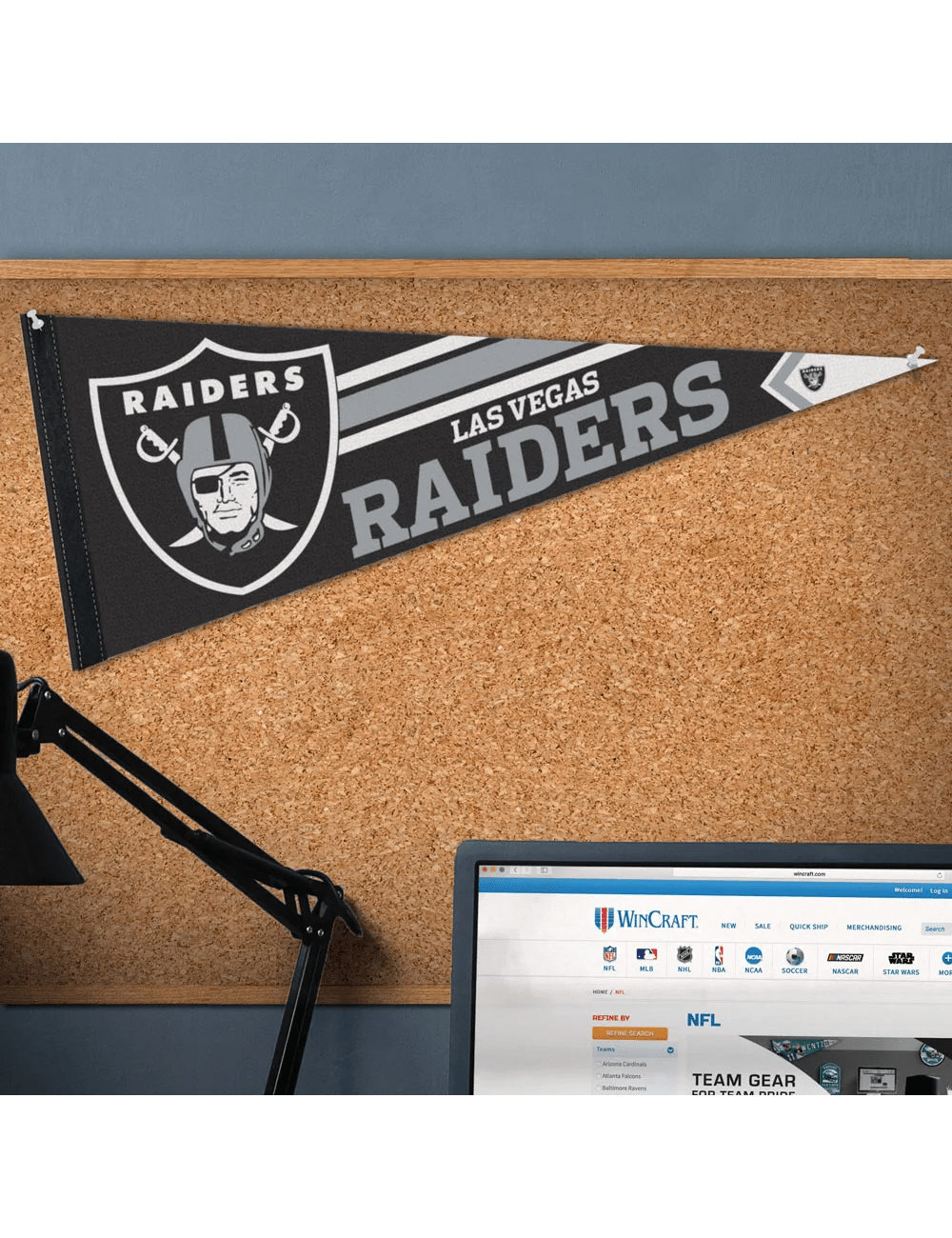Wincraft Pennants Las Vegas Raiders Wincraft NFL 12 x 30" Premium Felt Pennant