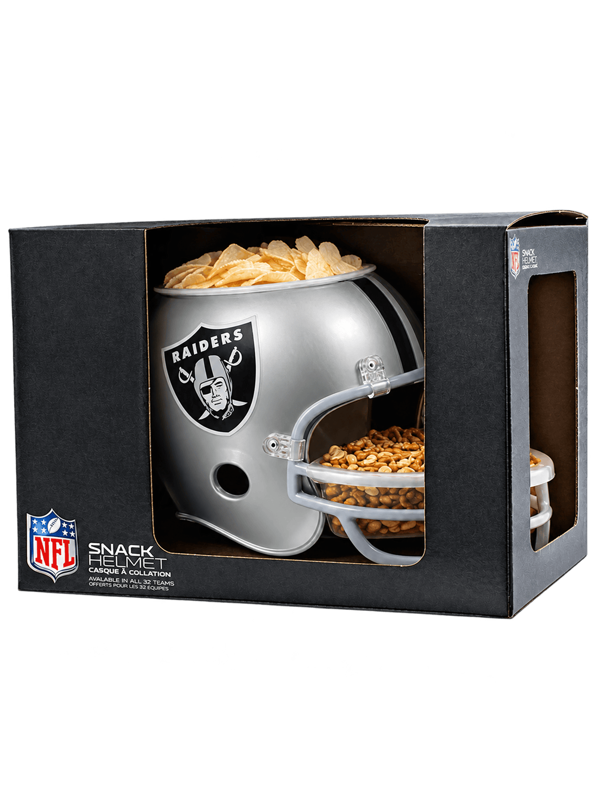 Wincraft Accessories Las Vegas Raiders Wincraft NFL Full Size Multi Compartment Snack Helmet