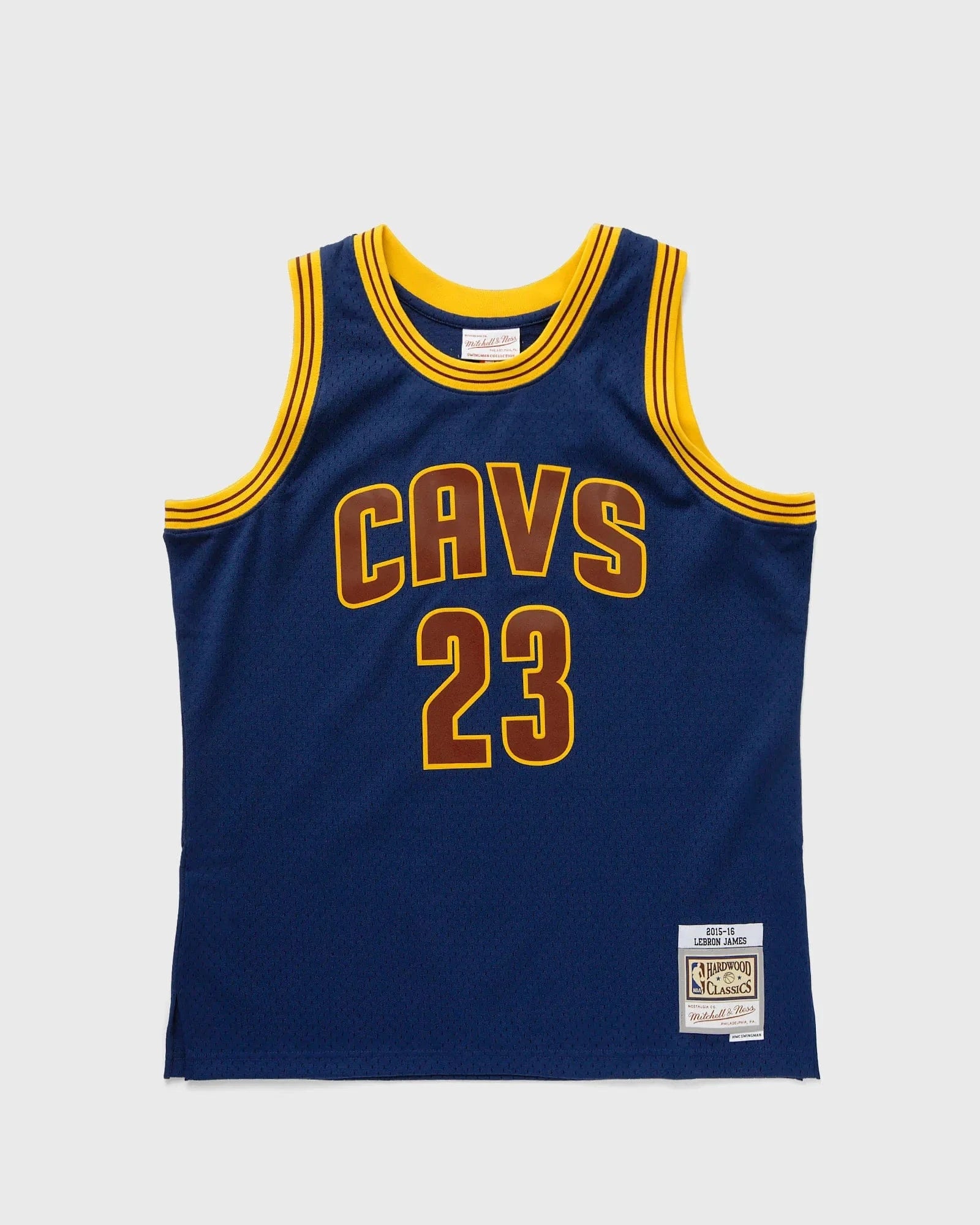 Mitchell And Ness Jerseys LeBron James Cleveland Cavaliers Mitchell & Ness NBA 15-16 Alt HWC Swingman Jersey - Navy