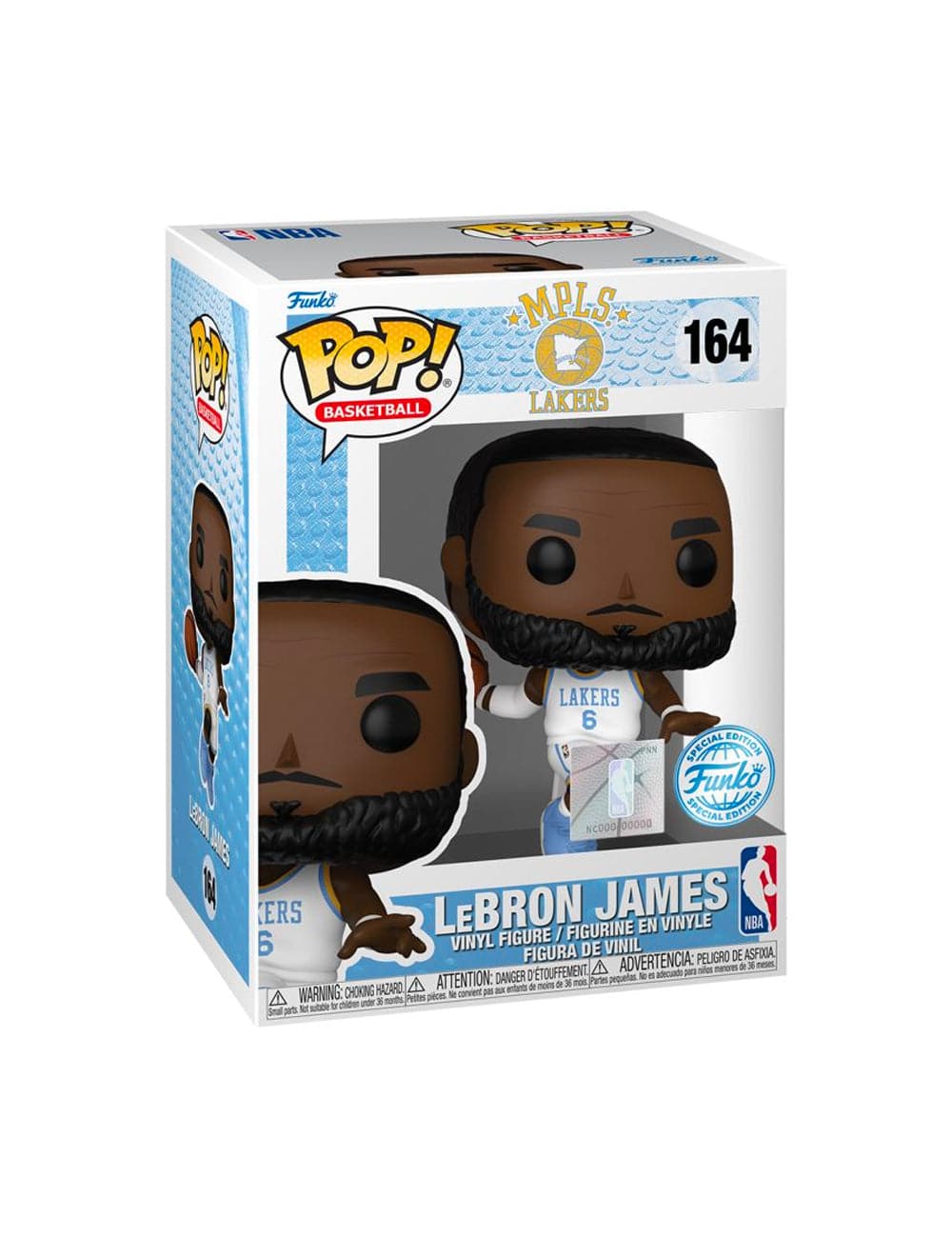 Funko Figures LeBron James Los Angeles Lakers Funko NBA Pop 164 3.75" Figure - White