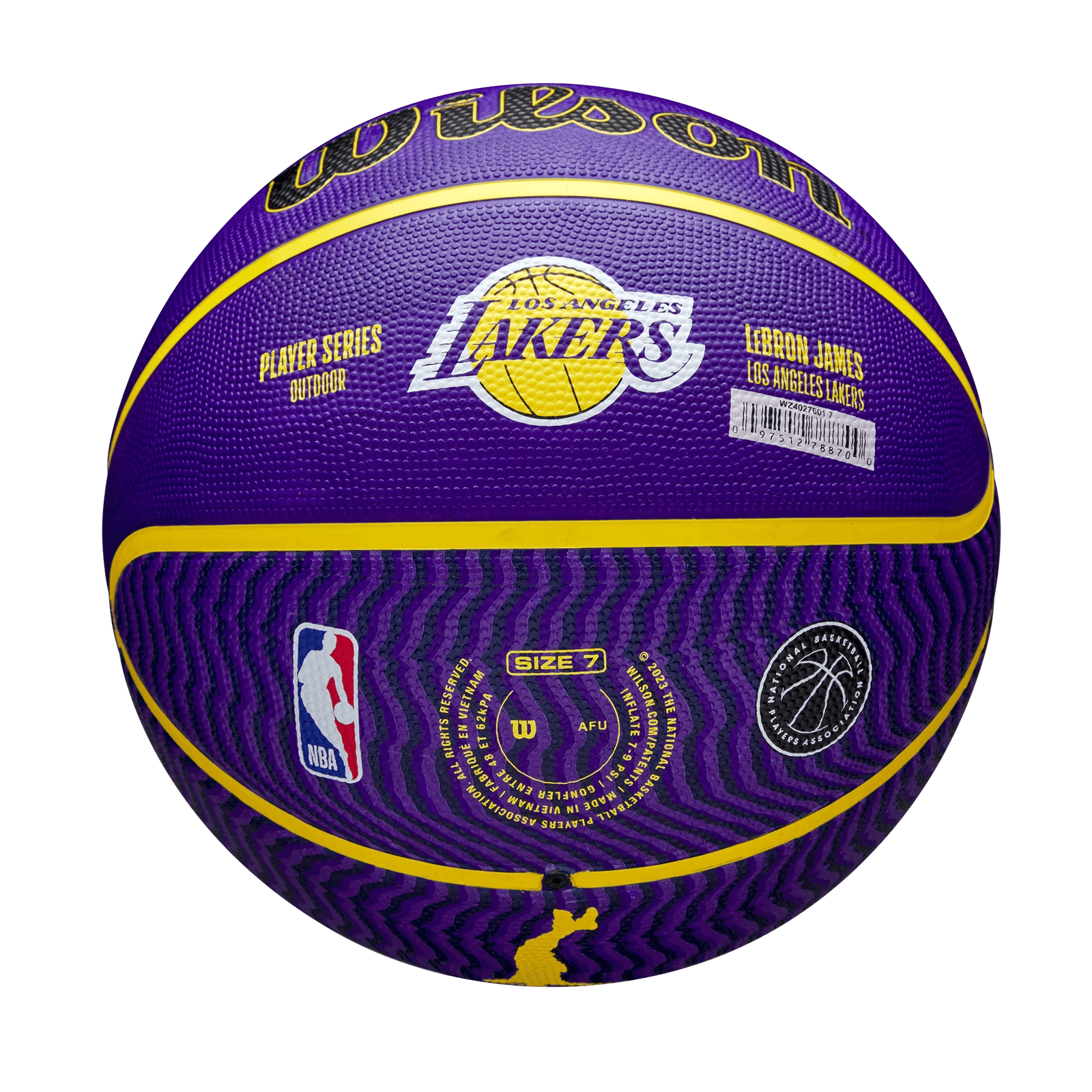 Wilson Sporting Goods Balls LeBron James Los Angeles Lakers Wilson NBA Icon 23 Full Size Basketball