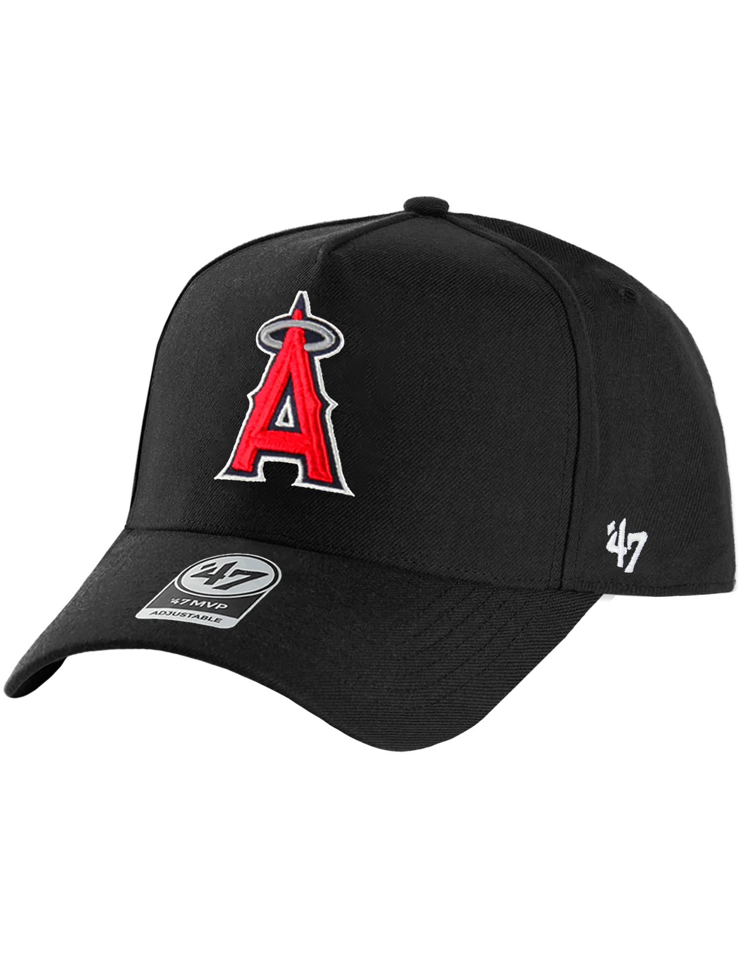 47 Brand Caps Los Angeles Angels '47 MLB Team MVP DT Snapback Hat - Black