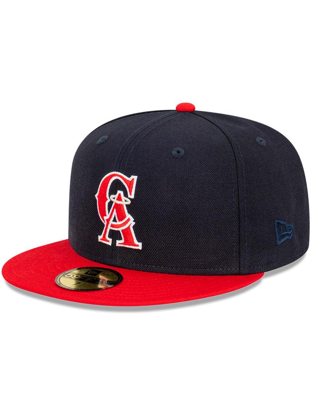 New Era Caps Los Angeles Angels New Era MLB 2 Tone Cooperstown 59FIFTY Fitted Hat - Navy