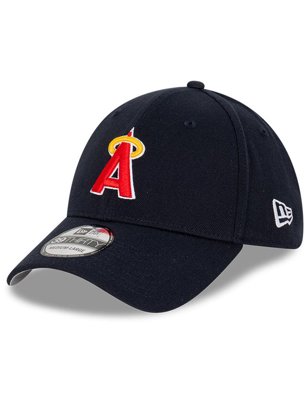 New Era Caps Los Angeles Angels New Era MLB Cooperstown 39THIRTY Stretch-Fit Hat - Navy