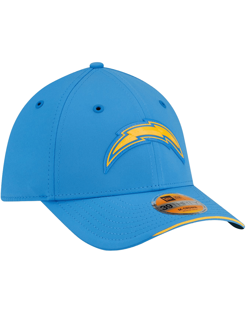 New Era Caps Los Angeles Chargers New Era NFL 26 Sideline 39THIRTY M-Crown Stretch-Fit Hat - Blue