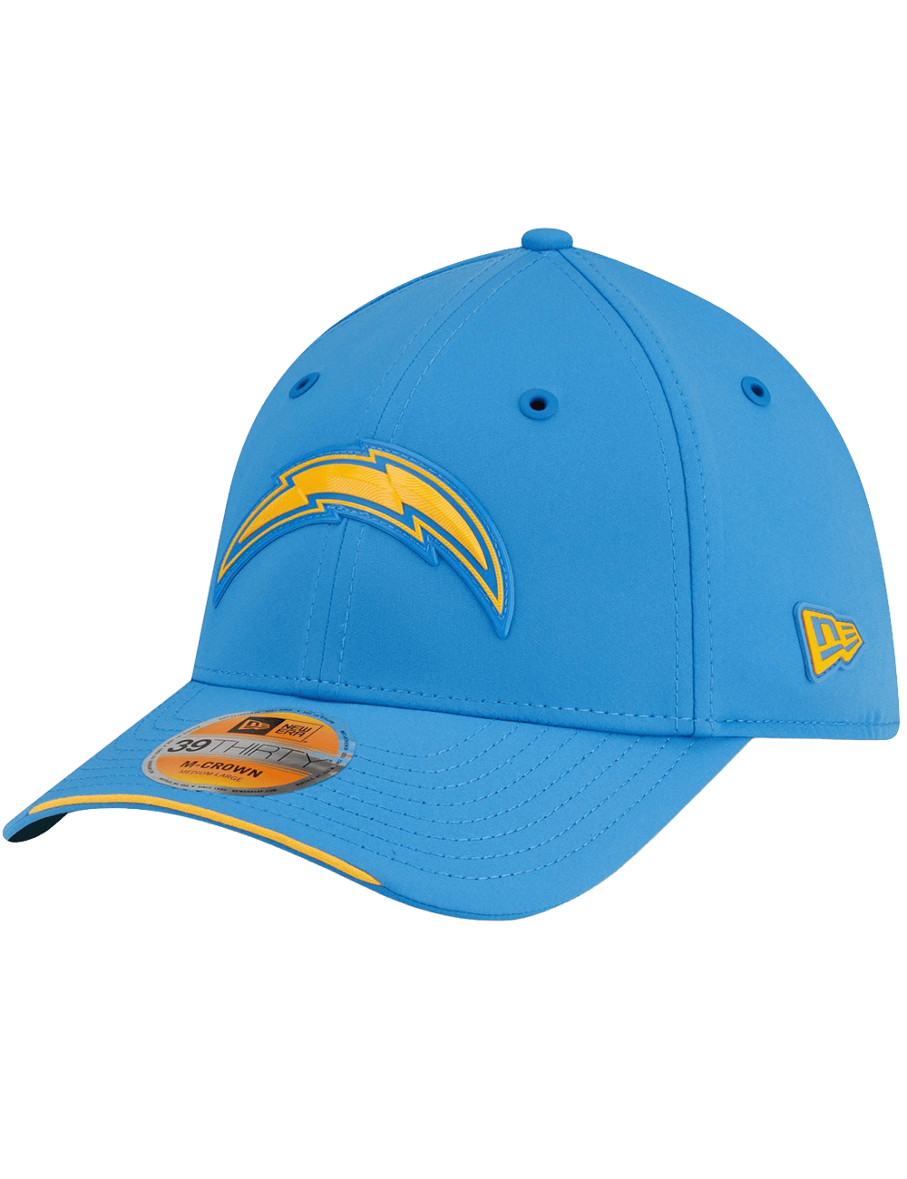 New Era Caps Los Angeles Chargers New Era NFL 26 Sideline 39THIRTY M-Crown Stretch-Fit Hat - Blue