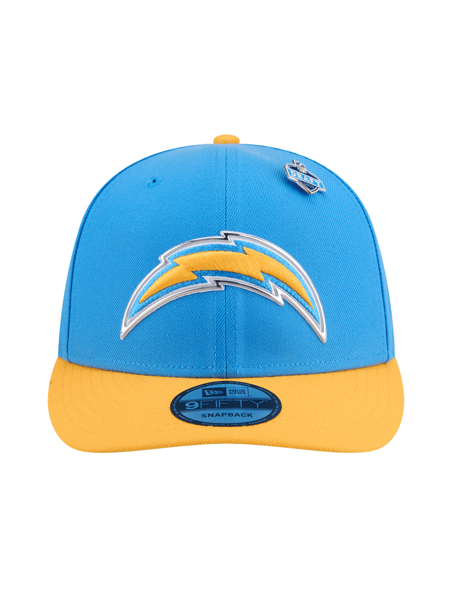 New Era Caps OSFM Los Angeles Chargers New Era NFL Draft 26 9FIFTY Pre-Curved Snapback Hat