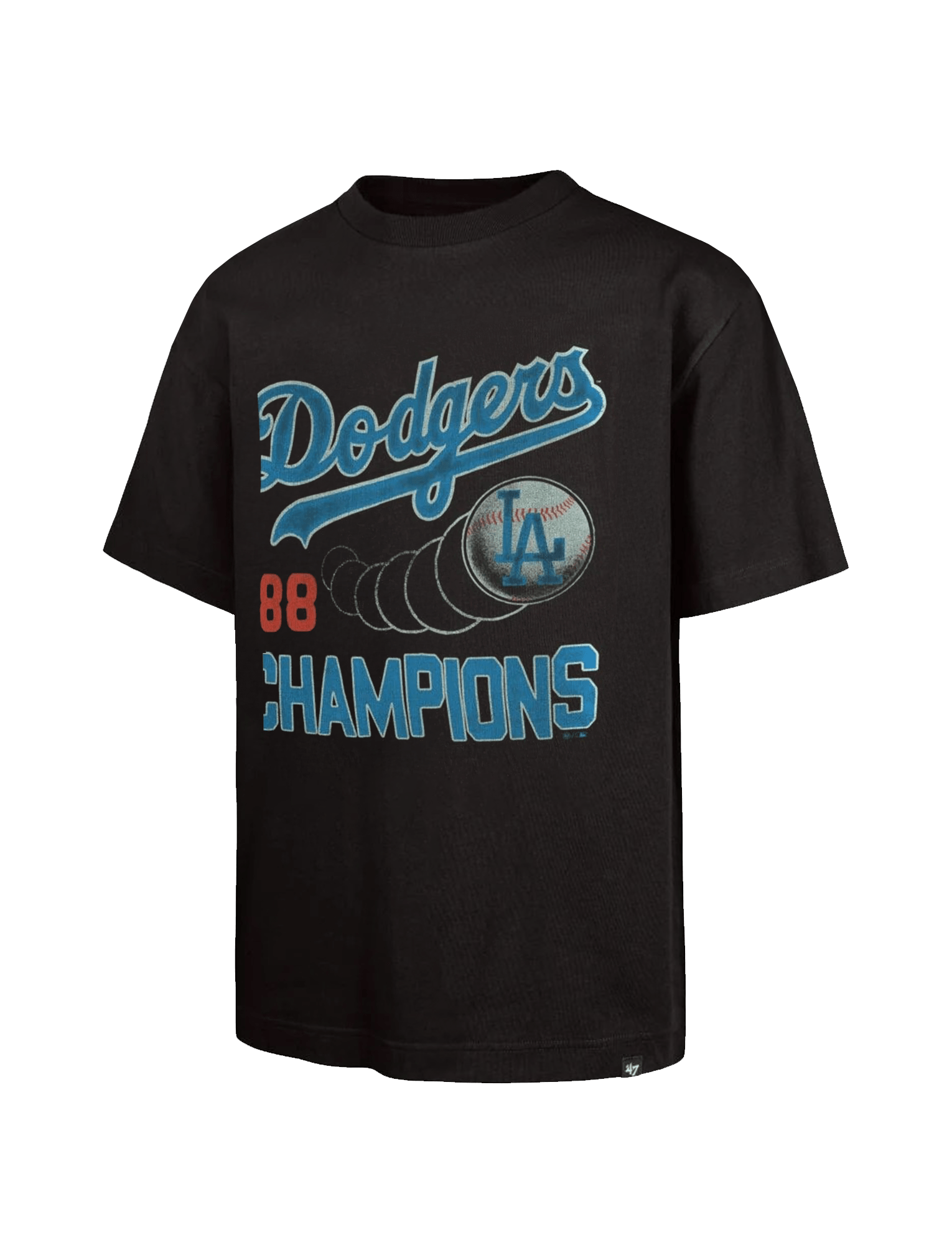 47 Brand T-Shirts Los Angeles Dodgers '47 MLB 88 Champs Vintage Foundation T-Shirt - Carbonite