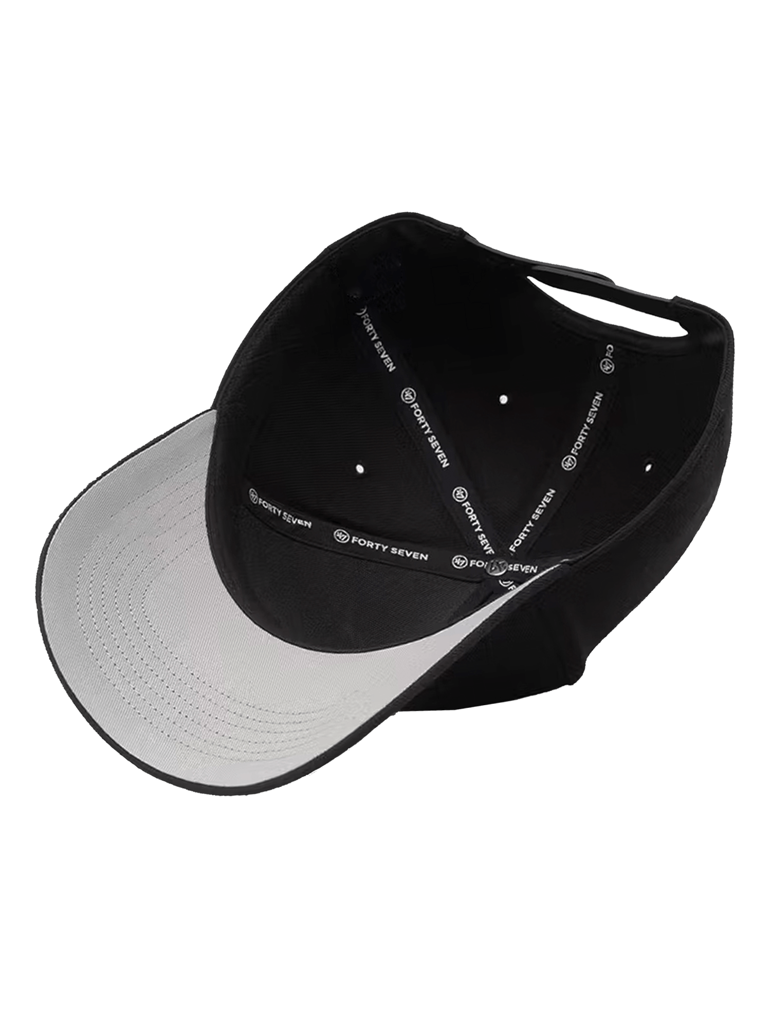 47 Brand Caps Los Angeles Dodgers '47 MLB Black On Black MVP DT Snapback Hat - Black
