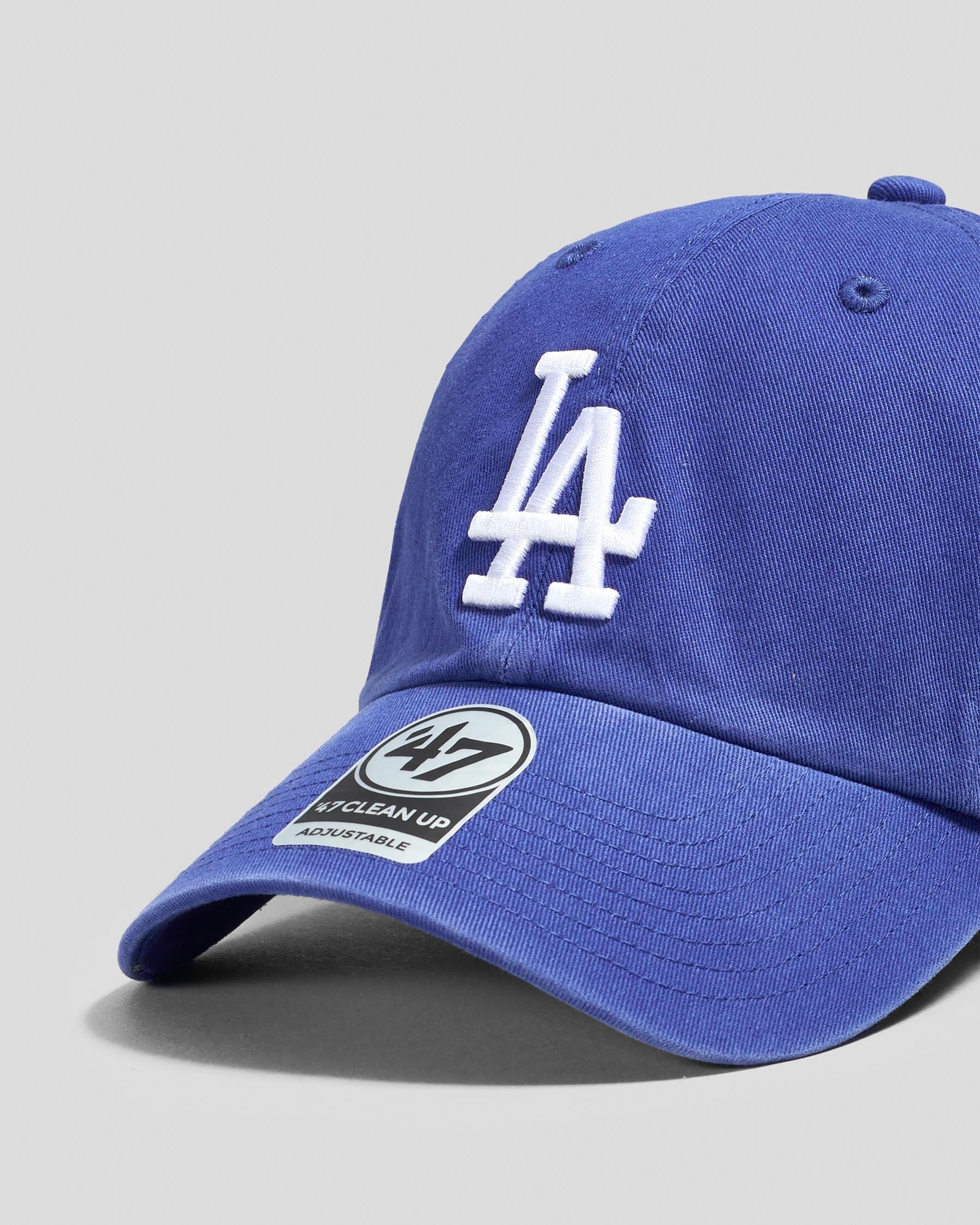 47 Brand Caps Los Angeles Dodgers '47 MLB Team Clean Up Strapback Hat - Blue