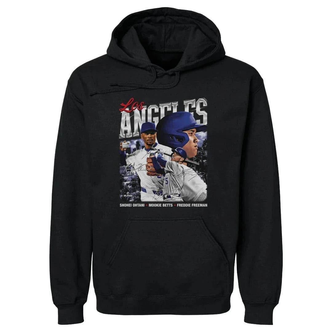 500 Level Jumpers Los Angeles Dodgers 500 Level MLB Trio Hoodie Jumper - Black