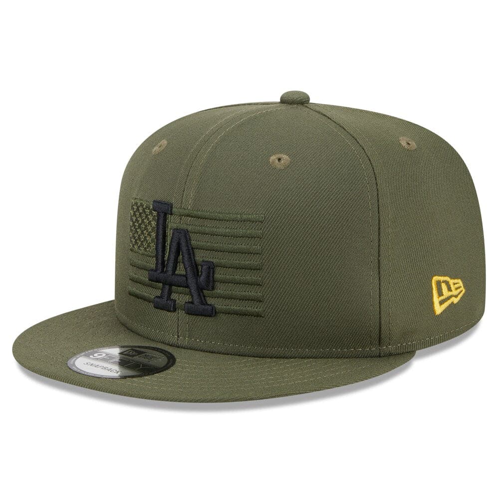 New Era Caps Los Angeles Dodgers New Era MLB 2023 Armed Forces 9FIFTY Snapback Hat - Army