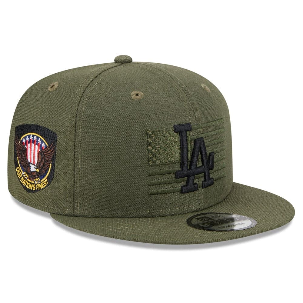 New Era Caps Los Angeles Dodgers New Era MLB 2023 Armed Forces 9FIFTY Snapback Hat - Army
