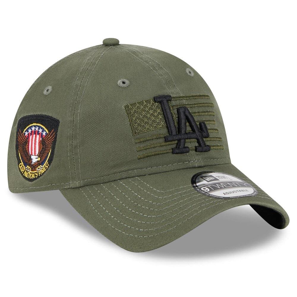 New Era Caps Los Angeles Dodgers New Era MLB 2023 Armed Forces 9TWENTY Strapback Hat - Army