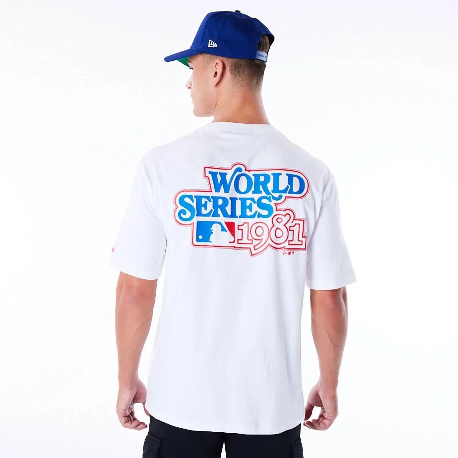 New Era T-Shirts Los Angeles Dodgers New Era MLB 81 World Series Oversized T-Shirt - White