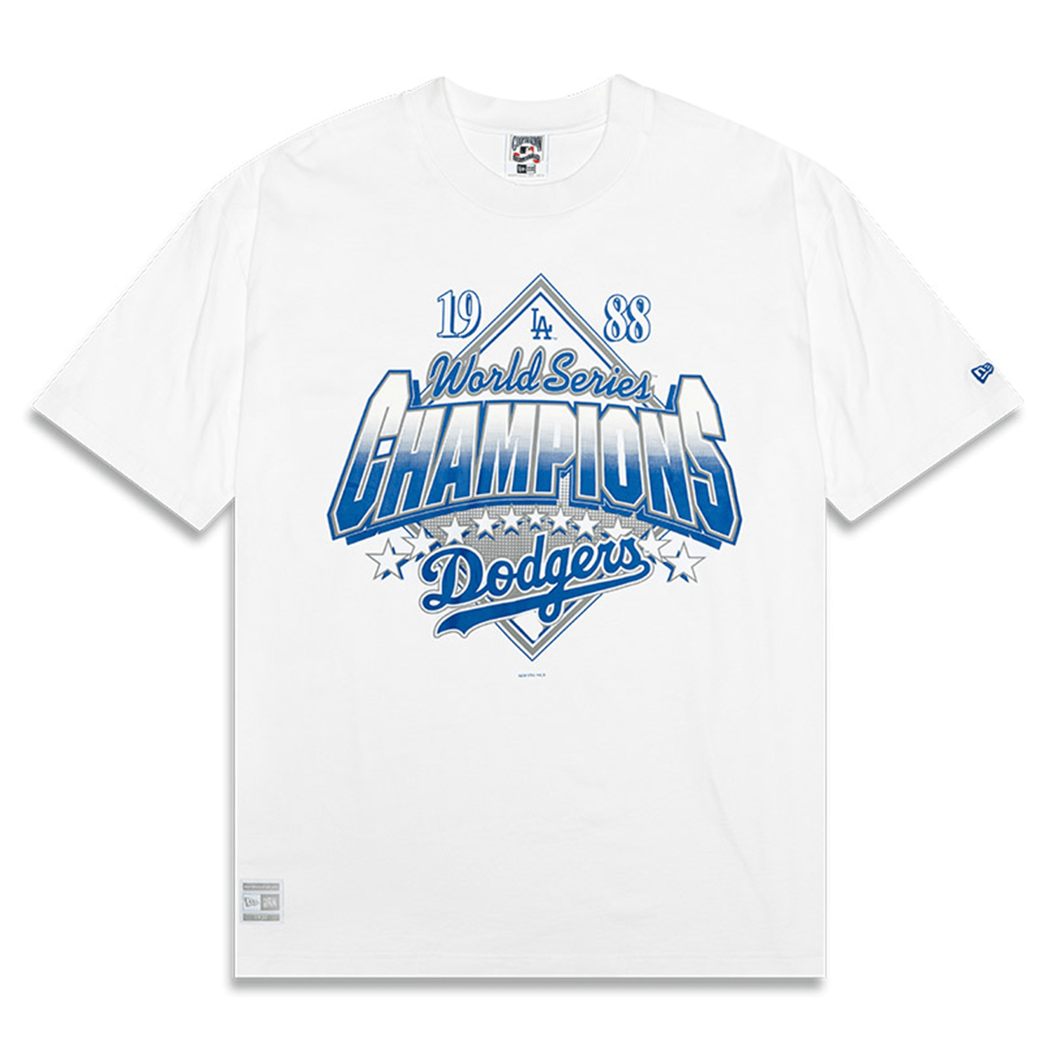 New Era T-Shirts Los Angeles Dodgers New Era MLB 88 Champs Oversized T-Shirt - White