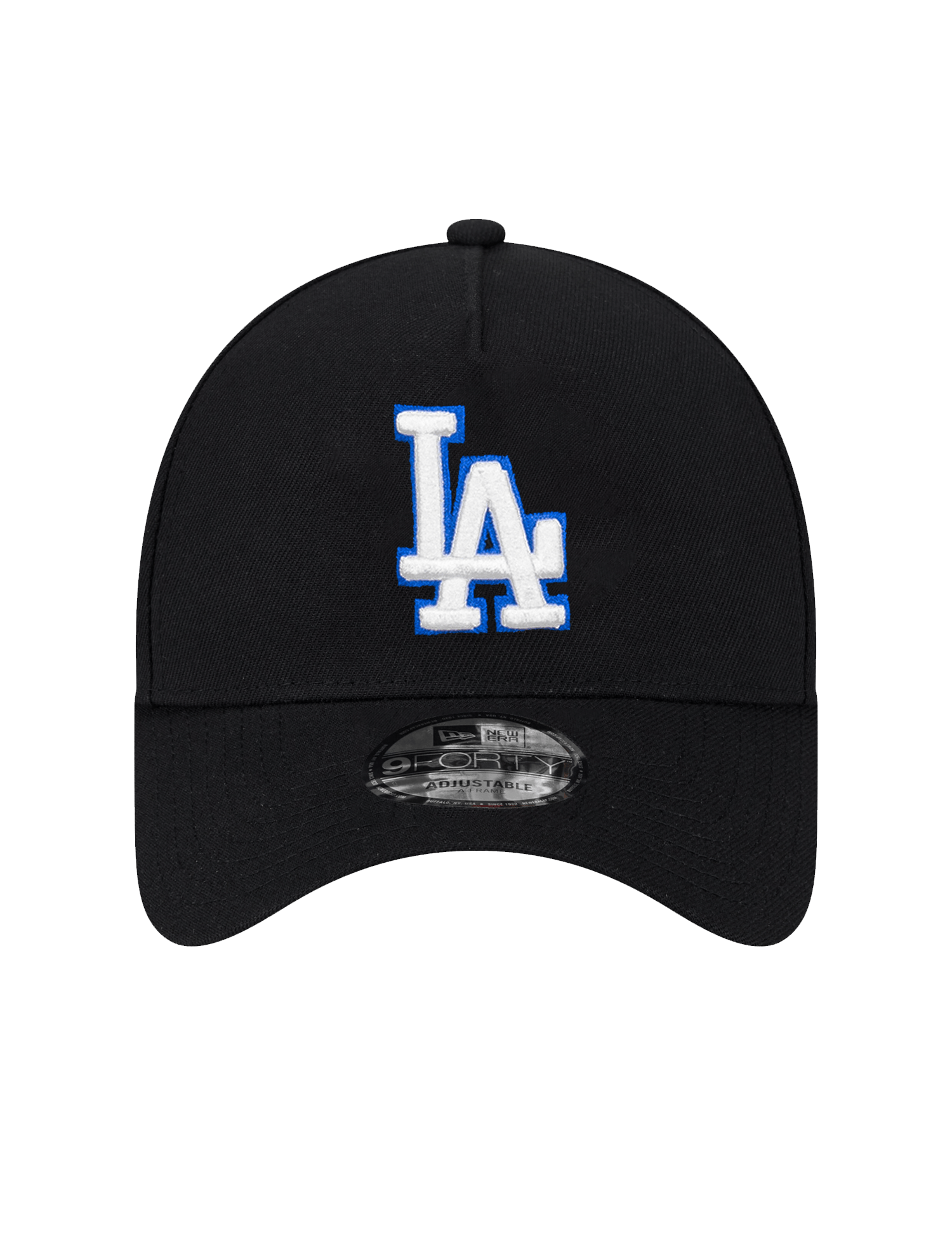 New Era Caps Los Angeles Dodgers New Era MLB 9FORTY Royal Outline A-Frame Snapback Hat - Black