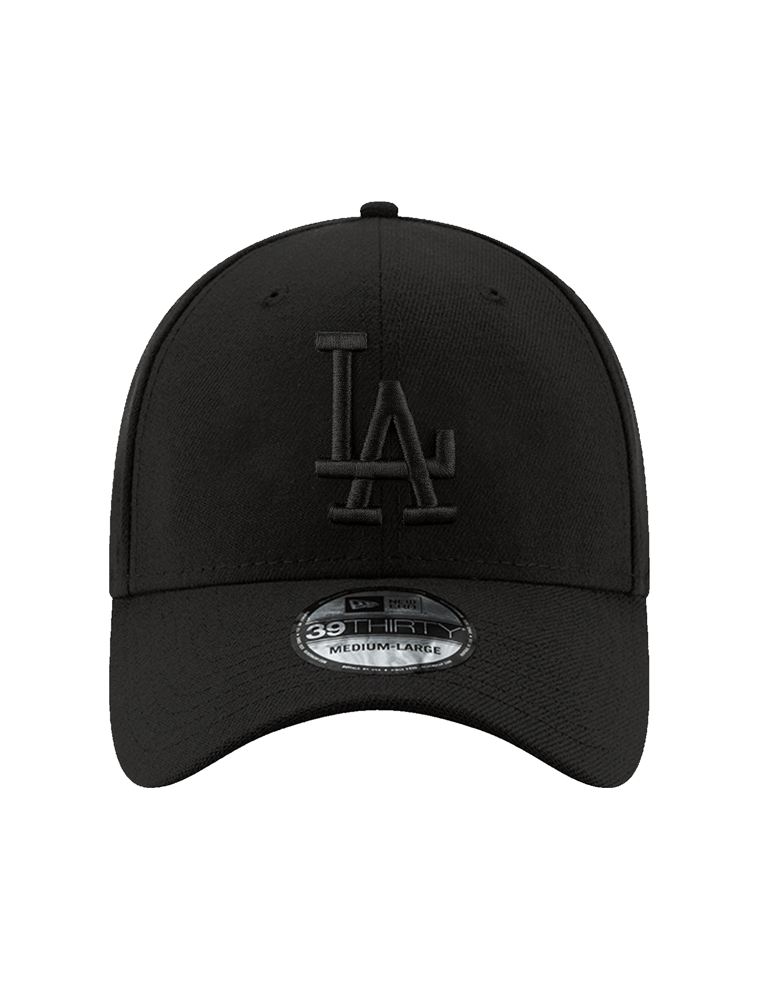 New Era Caps Los Angeles Dodgers New Era MLB Black On Black 39THIRTY Stretch-Fit Hat