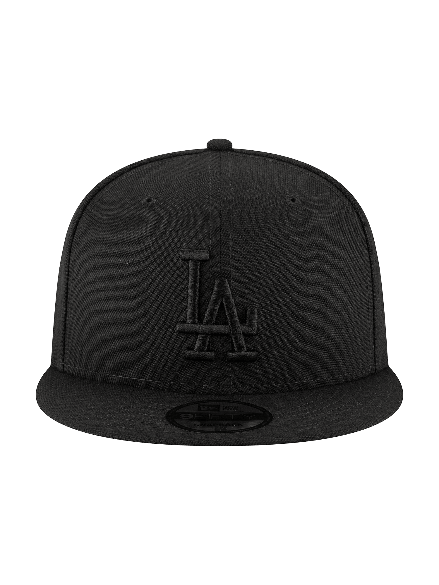 New Era Caps Los Angeles Dodgers New Era MLB Black On Black 9FIFTY Snapback Hat