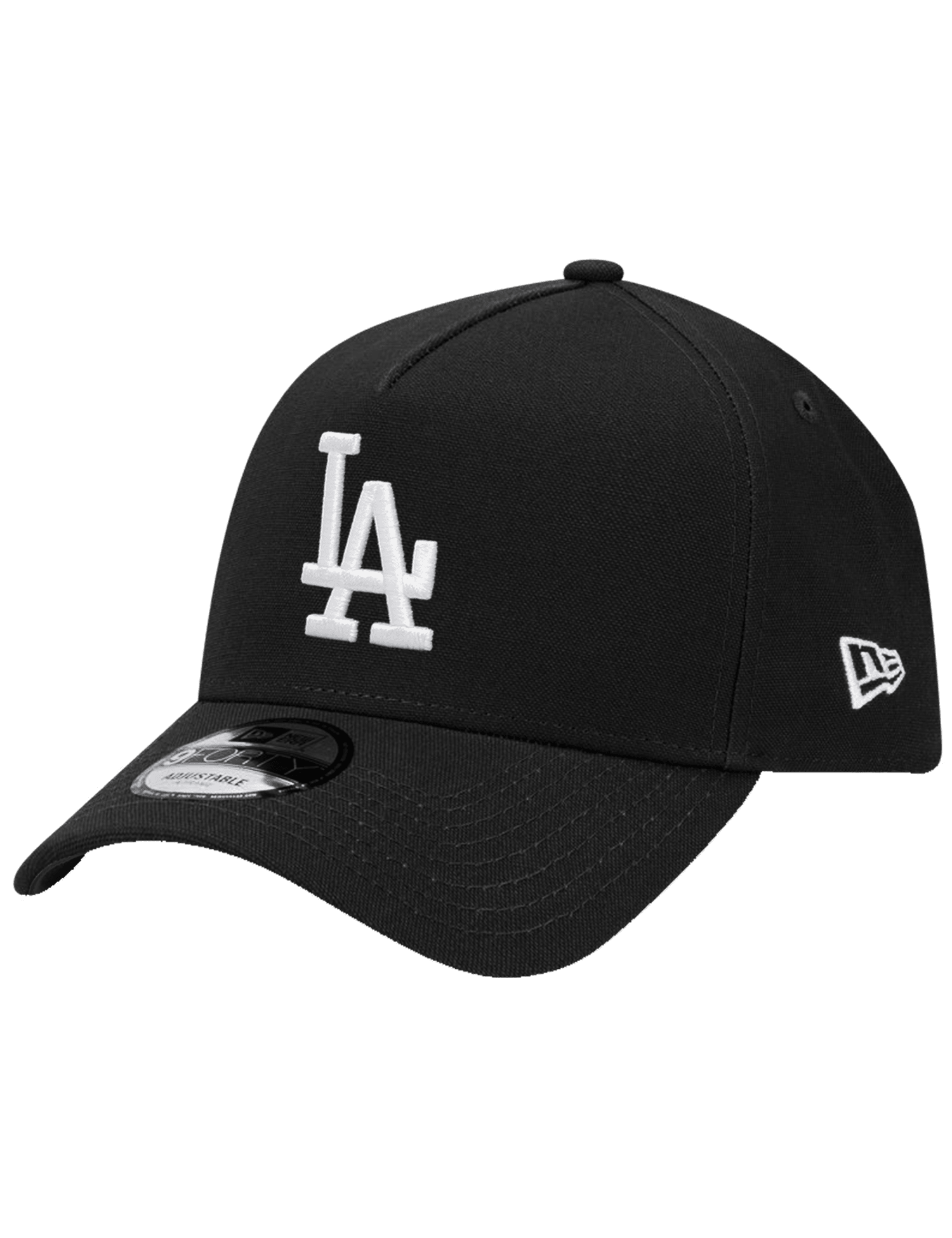 New Era Caps Los Angeles Dodgers New Era MLB Black White 9FORTY A-Frame Snapback Hat - Black