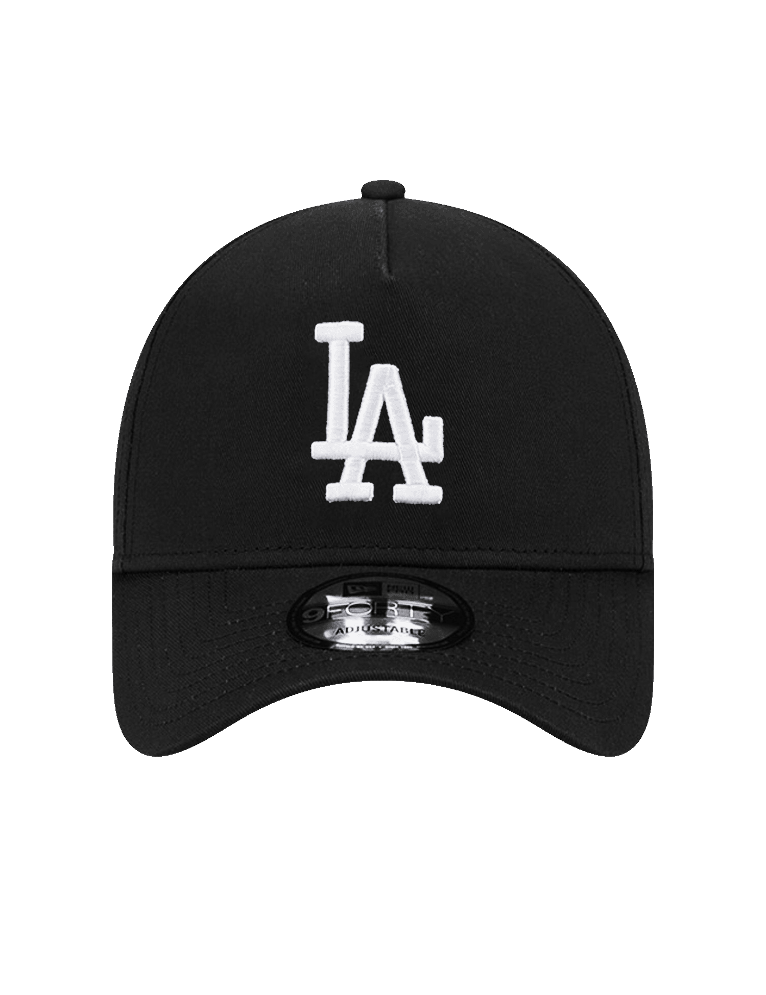 New Era Caps Los Angeles Dodgers New Era MLB Black White 9FORTY A-Frame Snapback Hat - Black