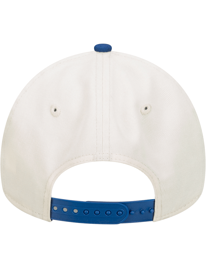 New Era Caps Los Angeles Dodgers New Era MLB Script 9FORTY A-Frame Snapback Hat - Stone